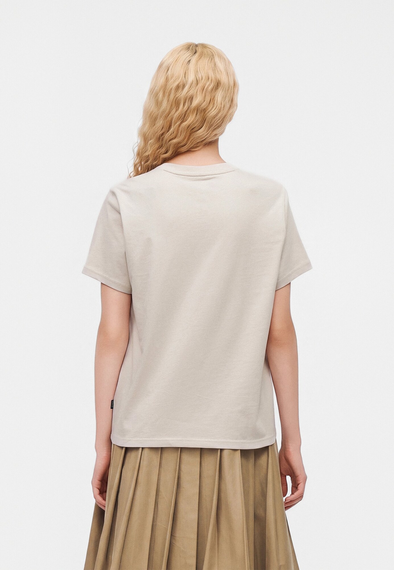 CONVERSE Camiseta 'GARDEN STEP'  ecru / amarillo / verde / blanco – imagen 4