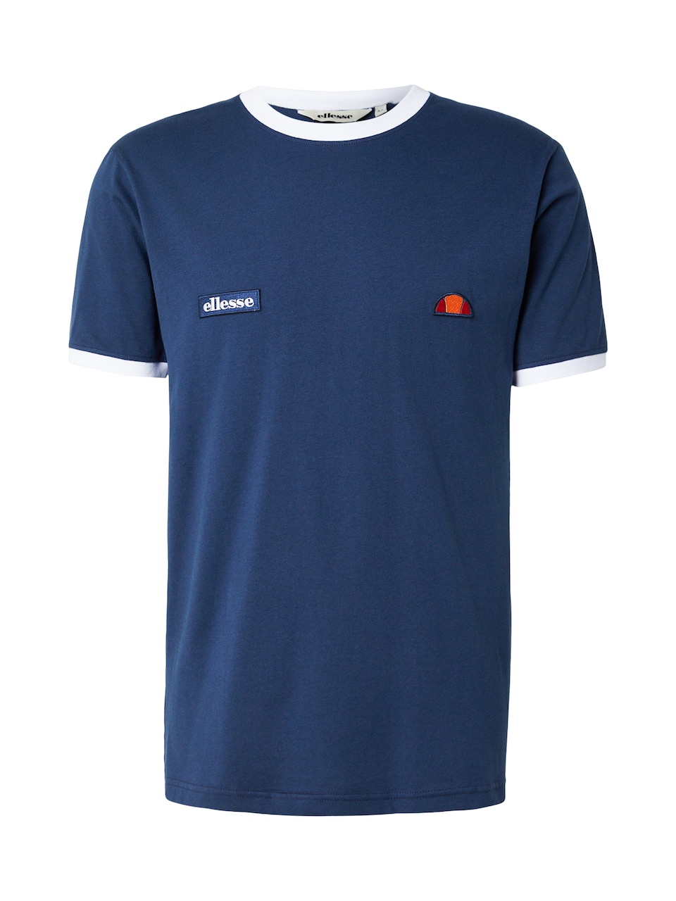T-shirt 'Ringetto' marinblå / orange / röd