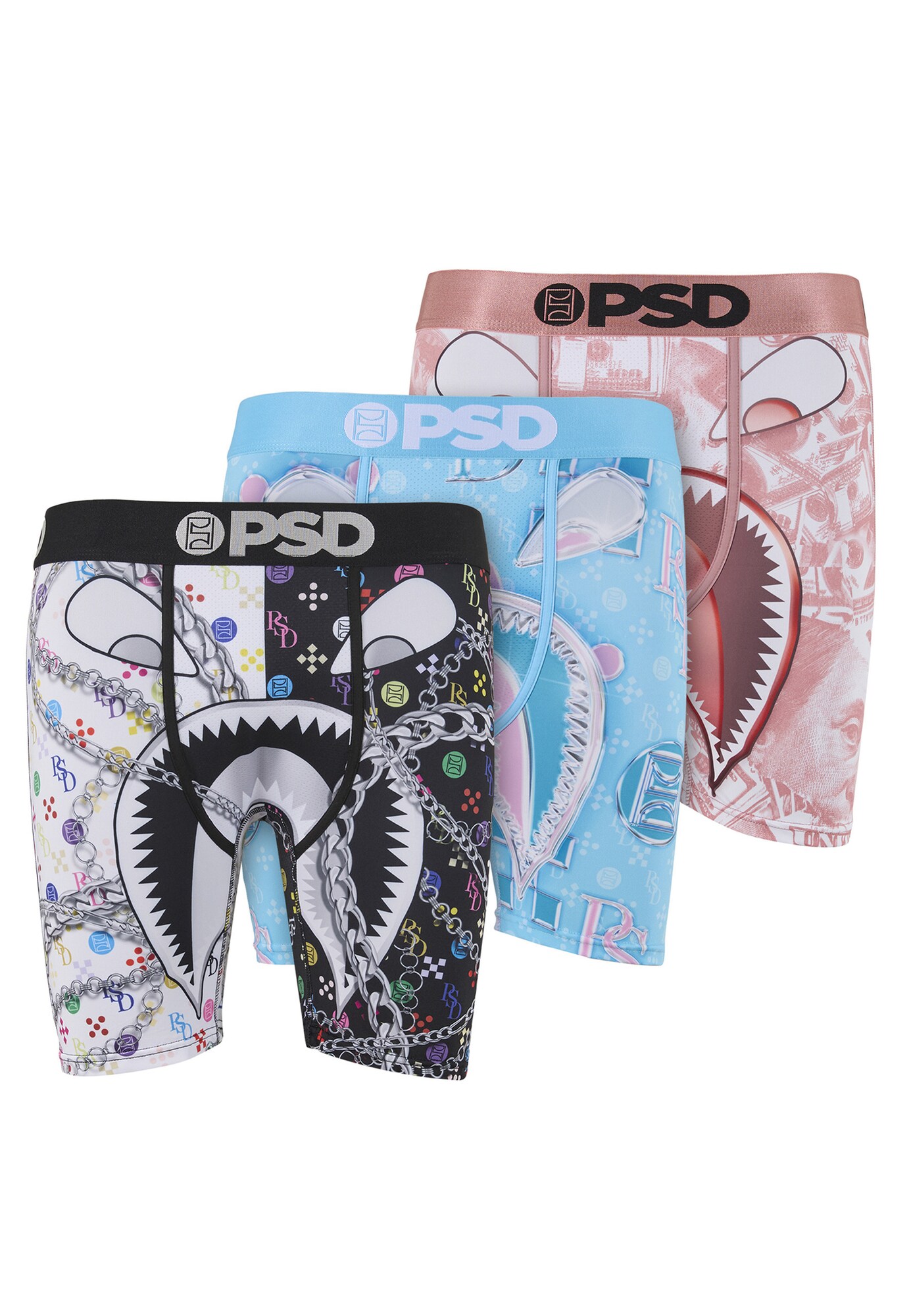 PSD Calzoncillo boxer  azul claro / rosa / negro / blanco