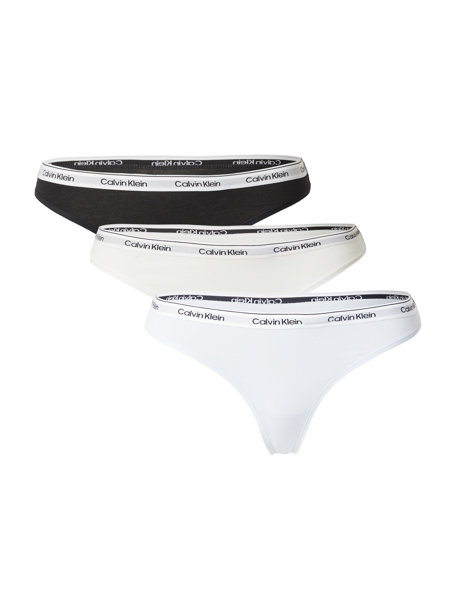 Calvin Klein Underwear Tanga albastru pastel / gri deschis / negru / alb