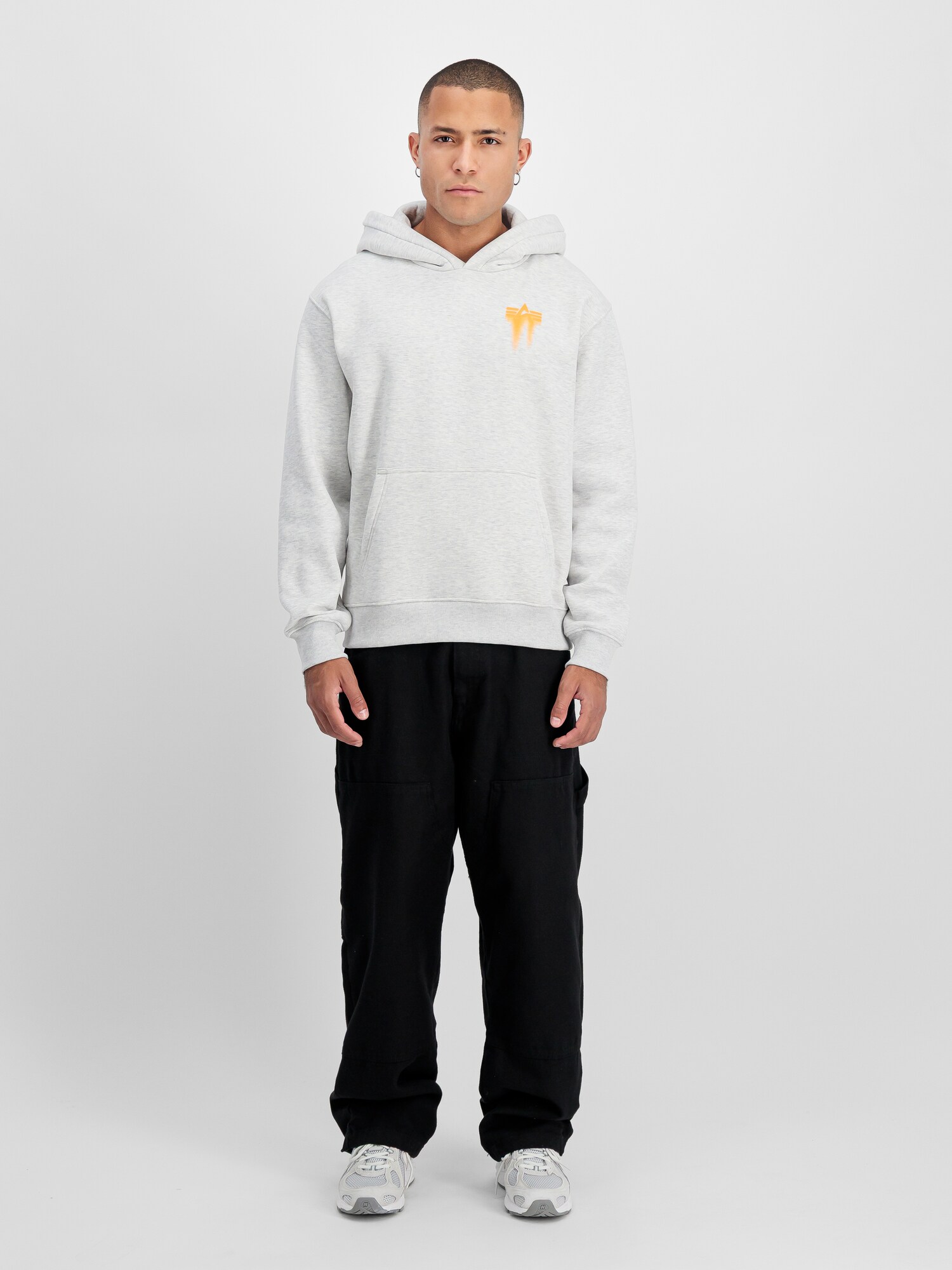 ALPHA INDUSTRIES Mikina  žltá / sivá (obrázok 3)