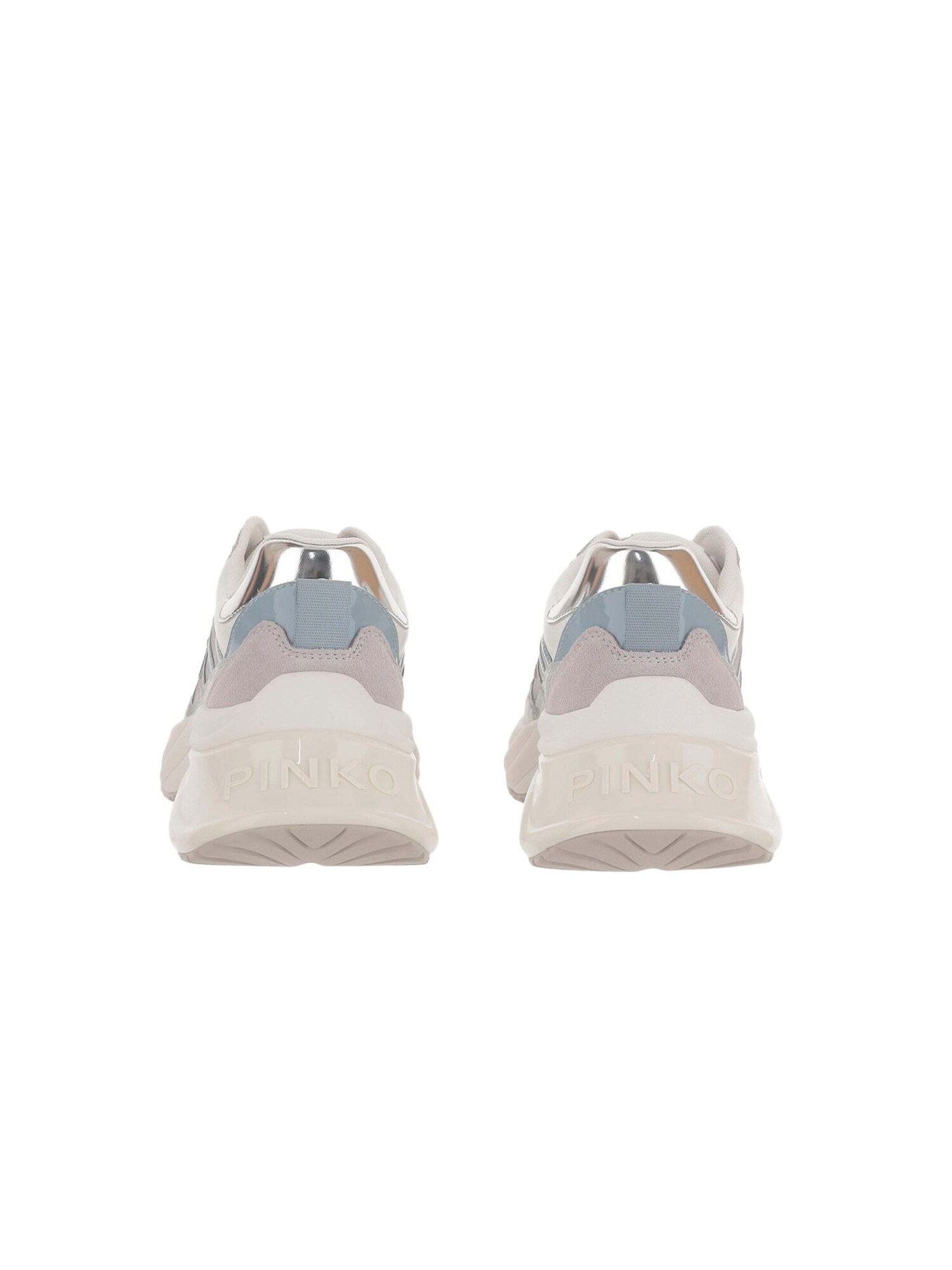 PINKO Zapatillas deportivas bajas 'Ariel 33 - Sneaker Calf Leather/Net/Cow Suede' azul claro – imagen 3