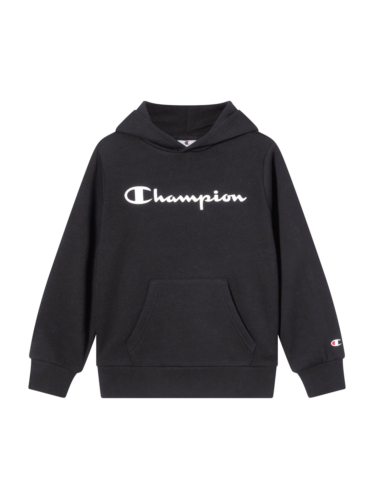 Champion Authentic Athletic Apparel Bluză de molton  negru / alb