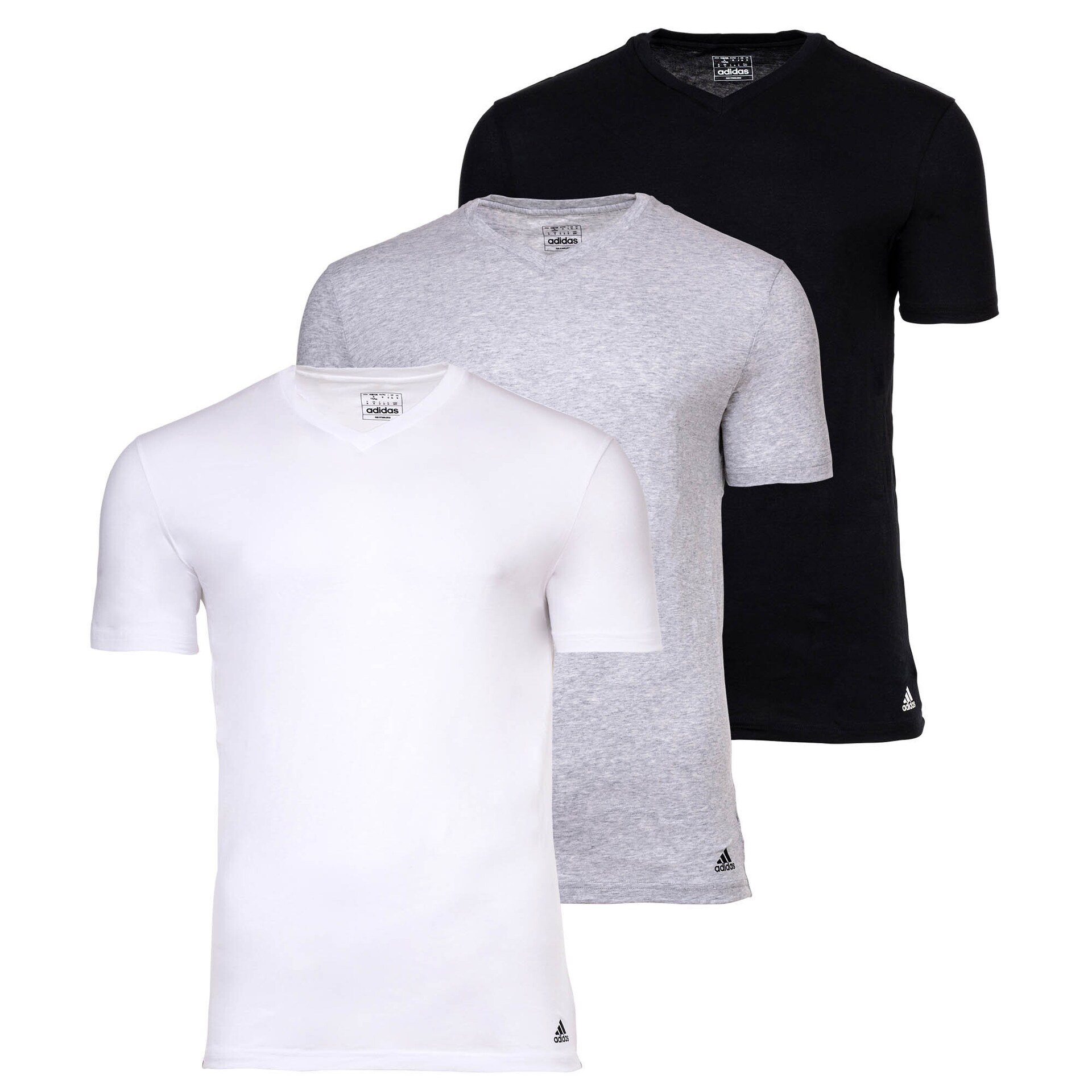 Adidas Sportswear Funktionstopp gråmelerad / svart herr – bild 2