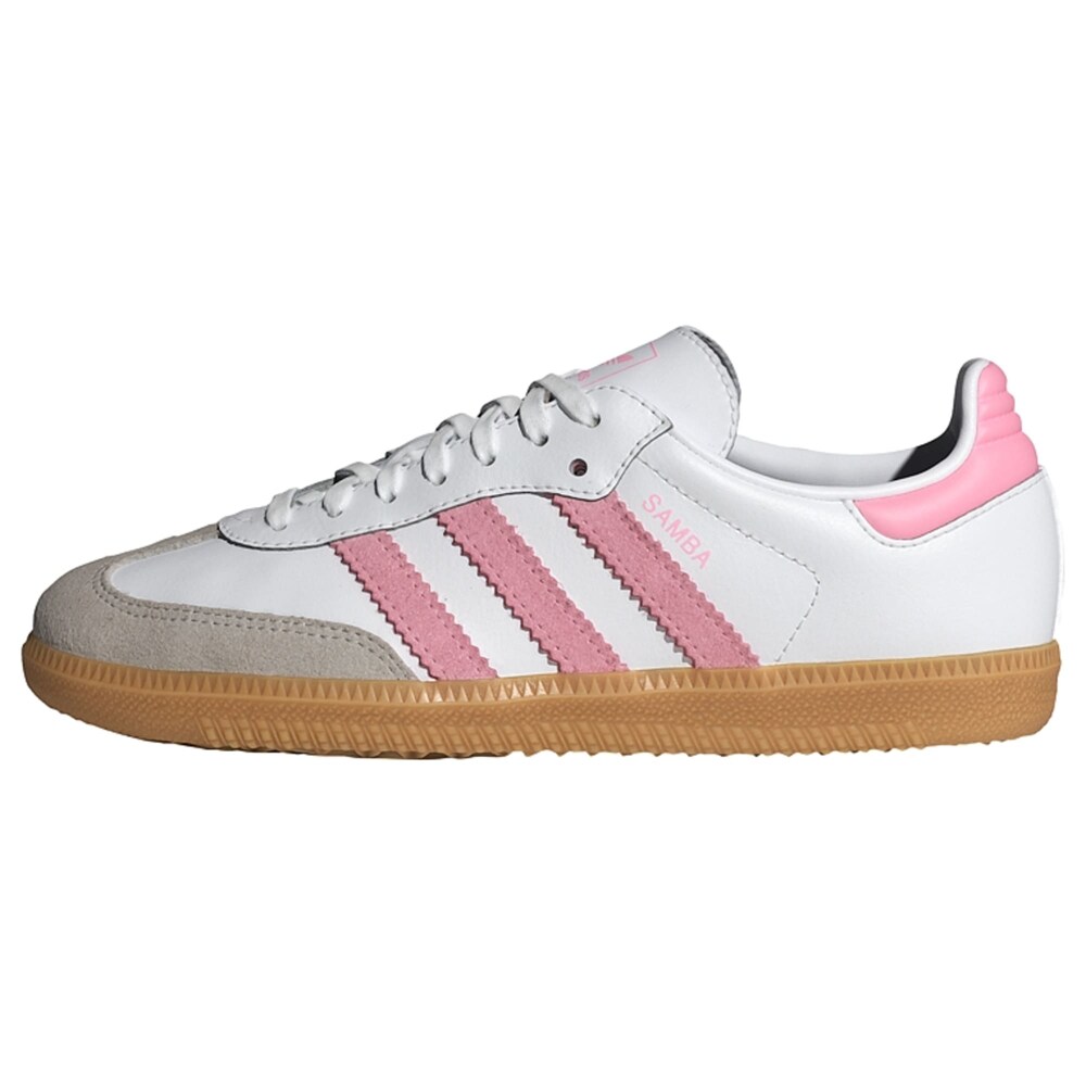 ADIDAS ORIGINALS Sneaker 'Samba' Jungen Größe 40 grau / pink / weiß