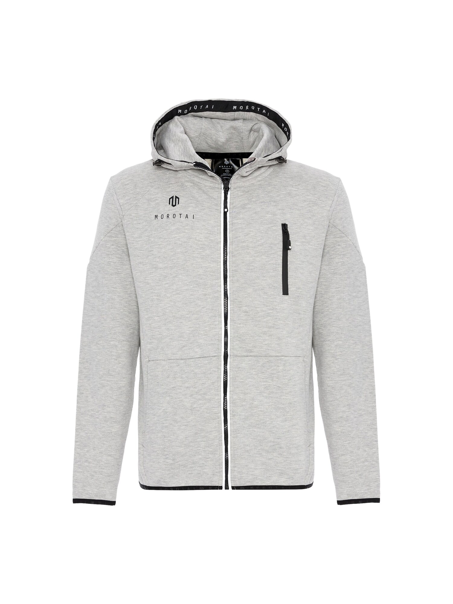 MOROTAI Giacca di felpa sportiva 'NEO'  grigio chiaro