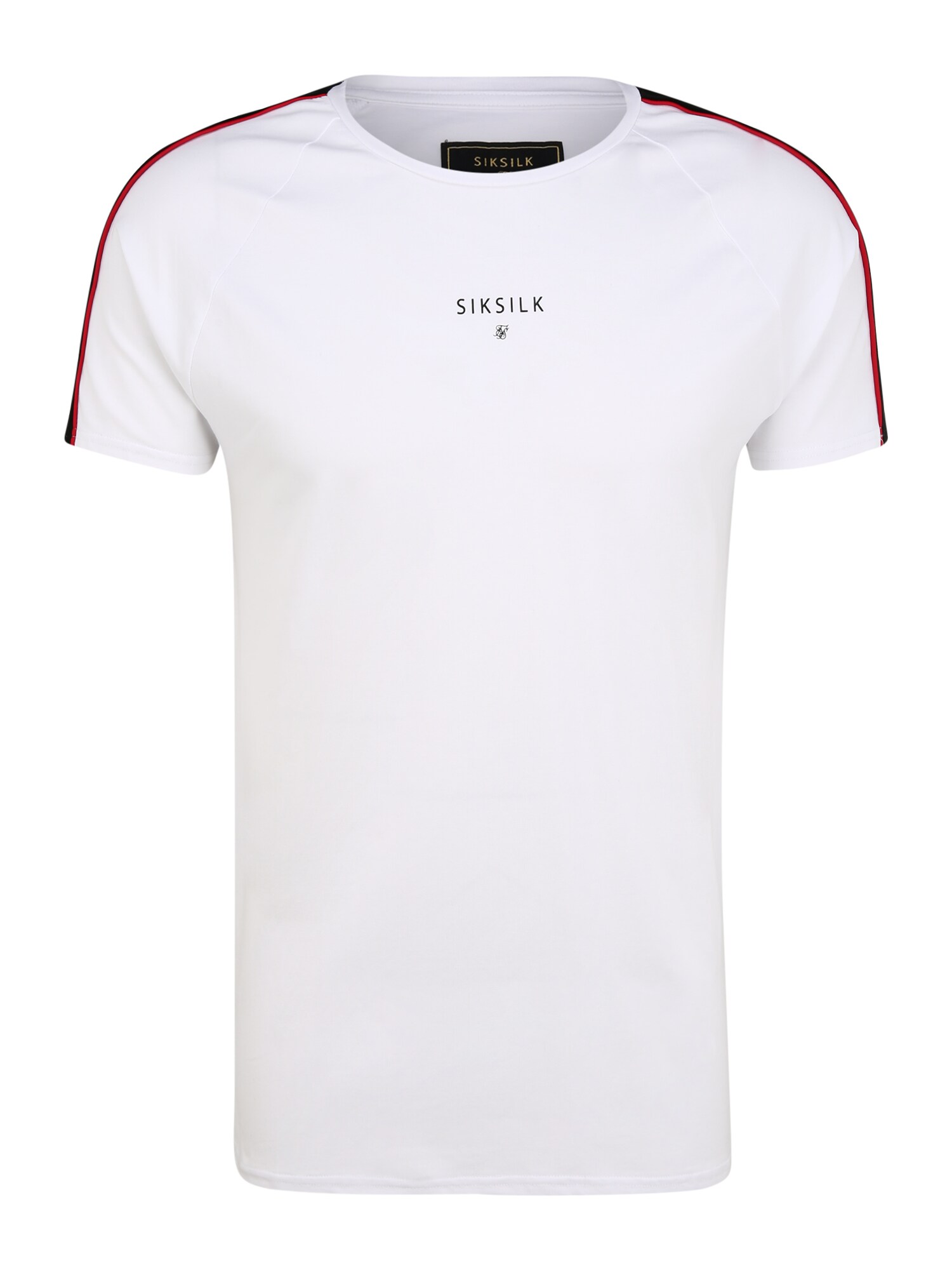 SikSilk Marškinėliai  balta / juoda / raudona