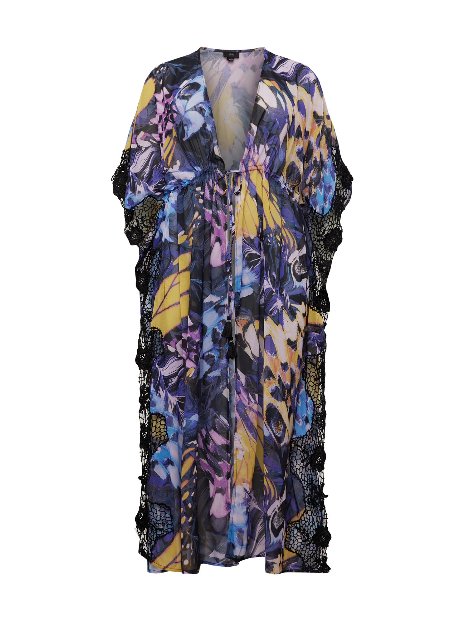River Island Plus Kimono tamsiai violetinė / mišrios spalvos
