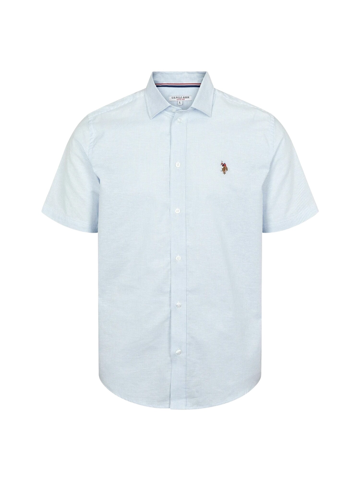 U.S. POLO ASSN. Cămașă 'UMNatan'  albastru deschis / alb
