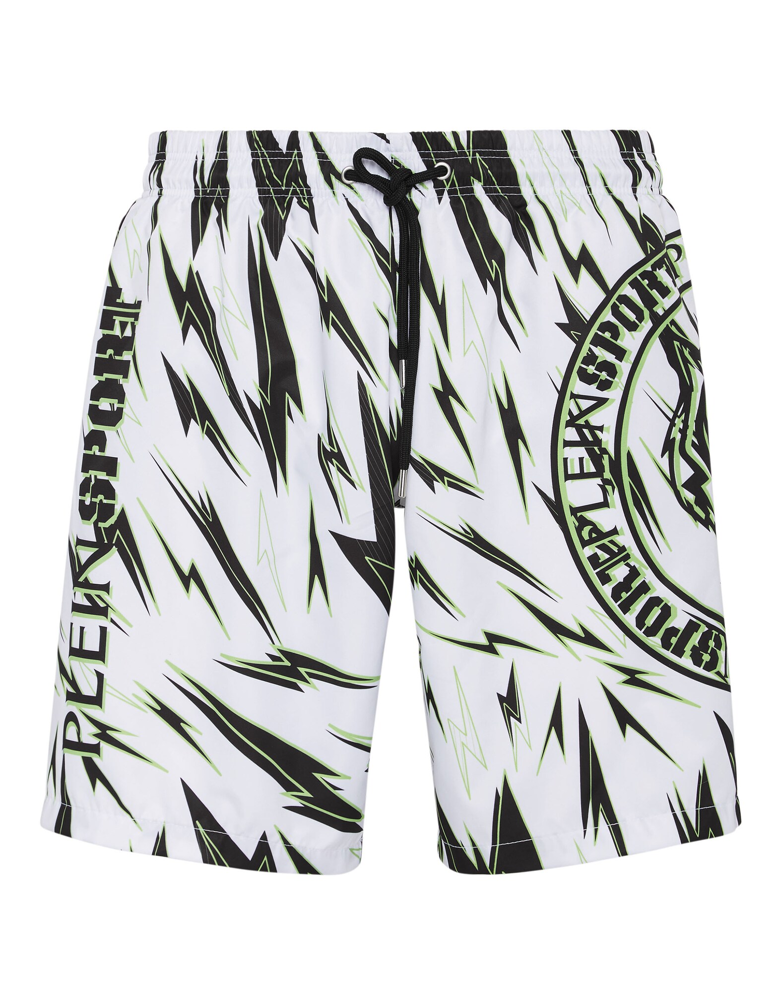 Plein Sport Bermudas 'Tiger '  verde / blanco