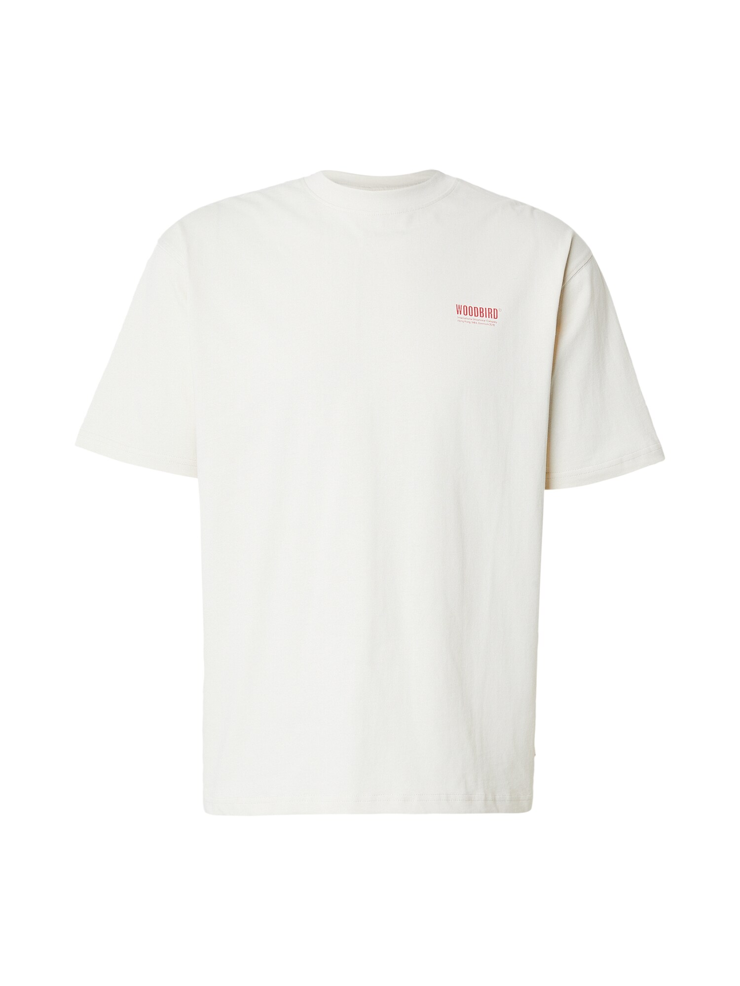 Woodbird Tricou Baine Soya  roșu cranberry / alb