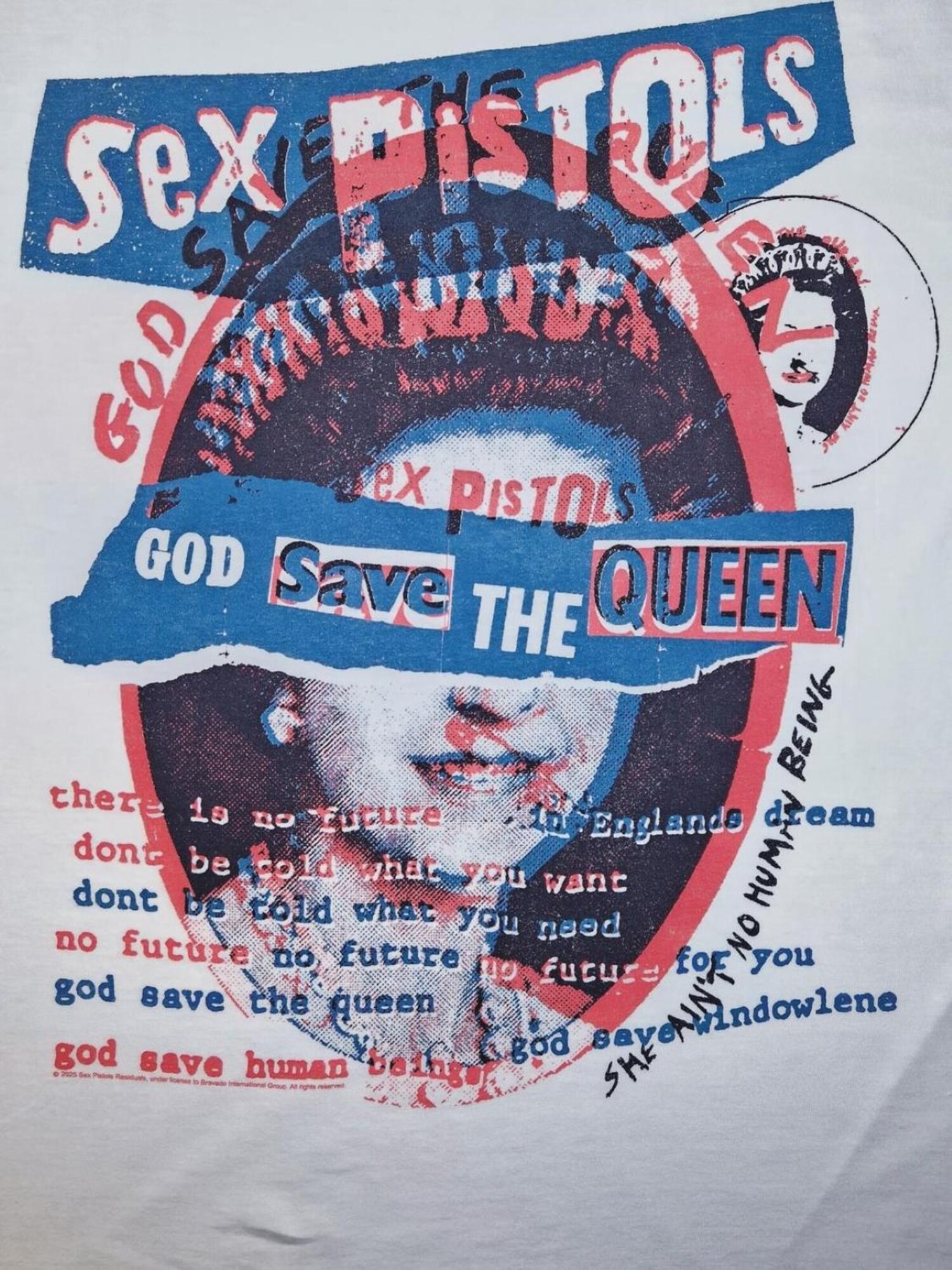 Sex Pistols Camiseta 'Sex Pistols God Save The Queen T-Shirt'  blanco – imagen 3