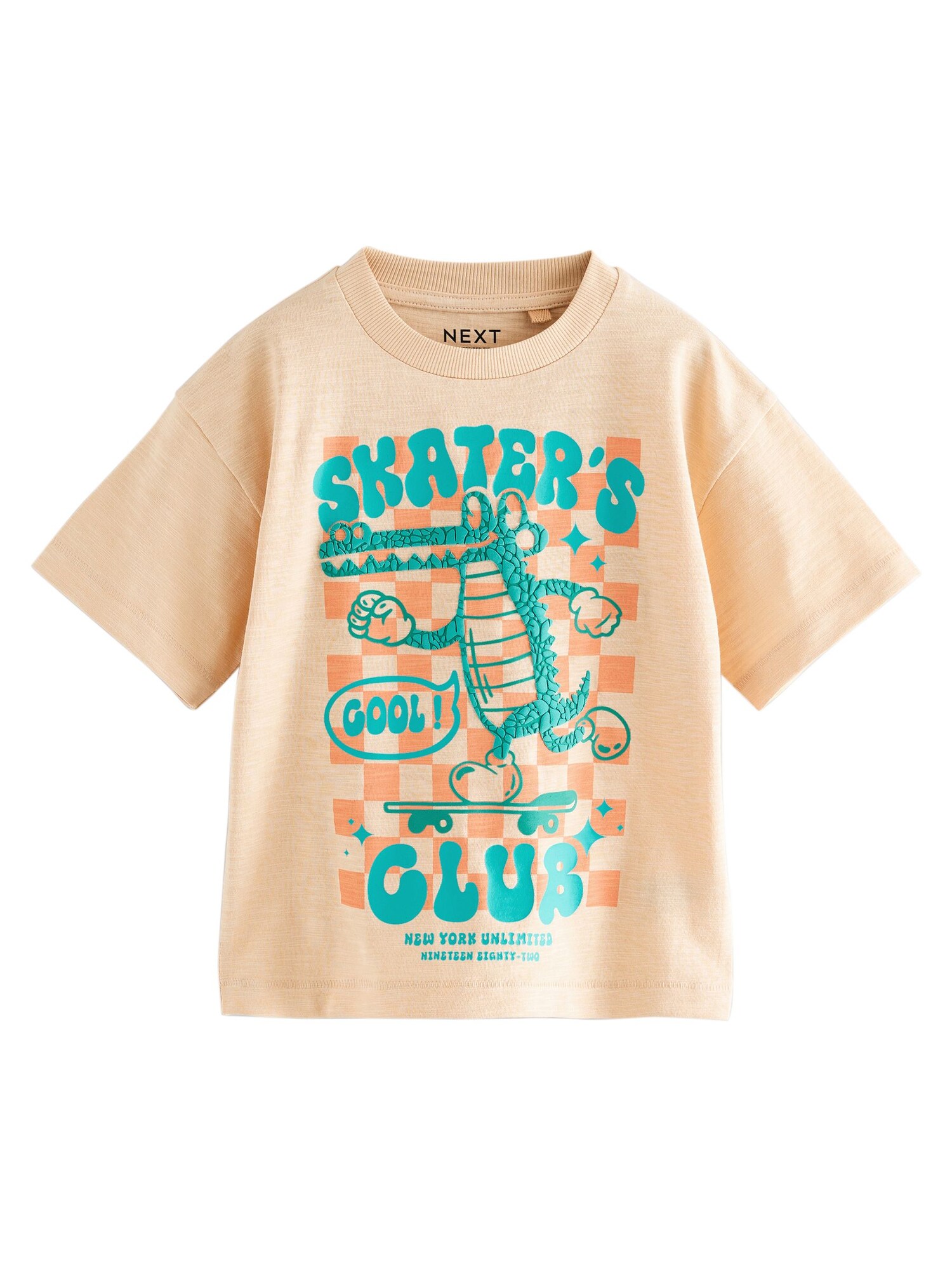 Next Tricou  turcoaz / portocaliu / portocaliu caisă