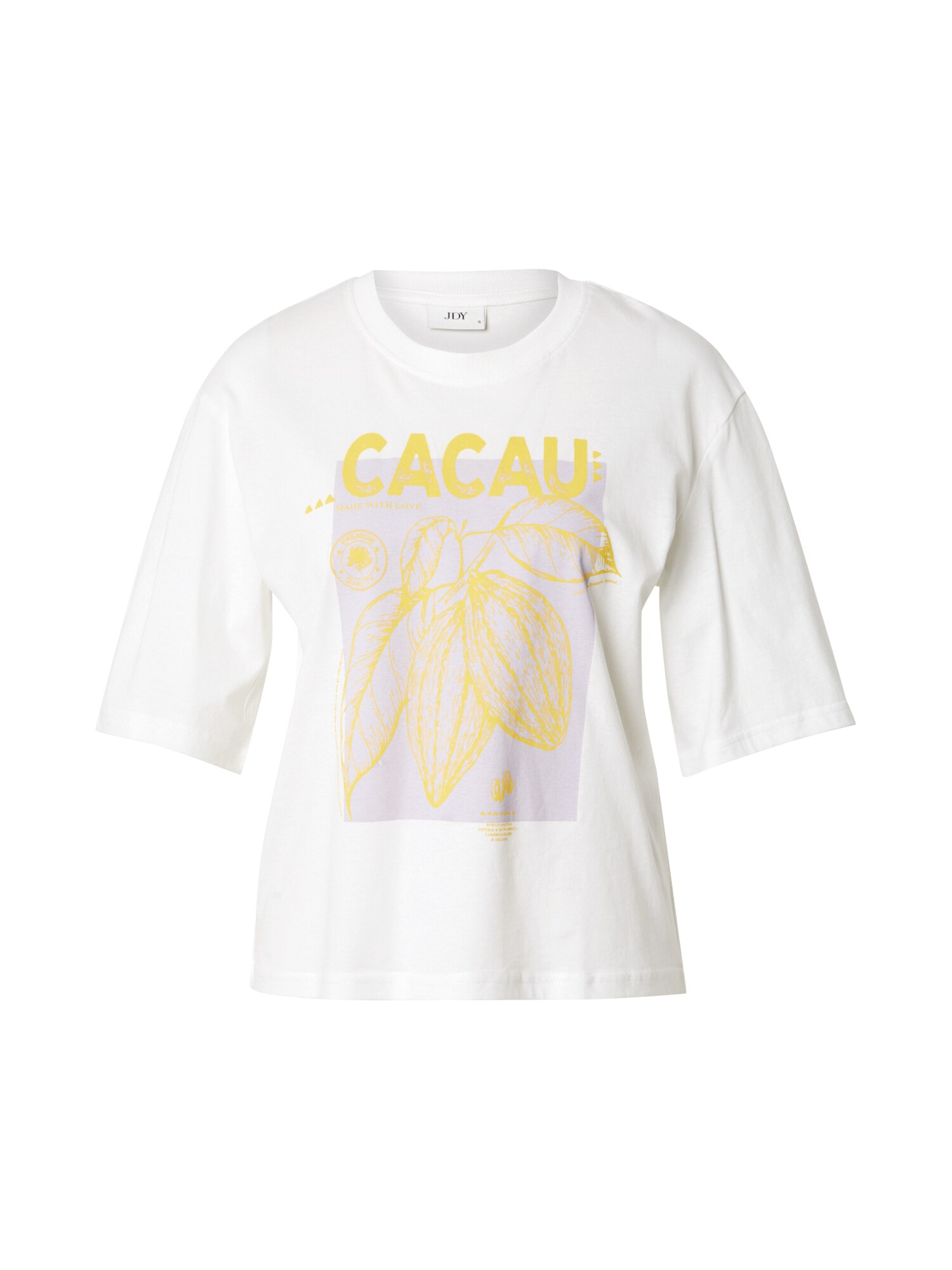 JDY Tricou JDYBena  galben / gri deschis / alb
