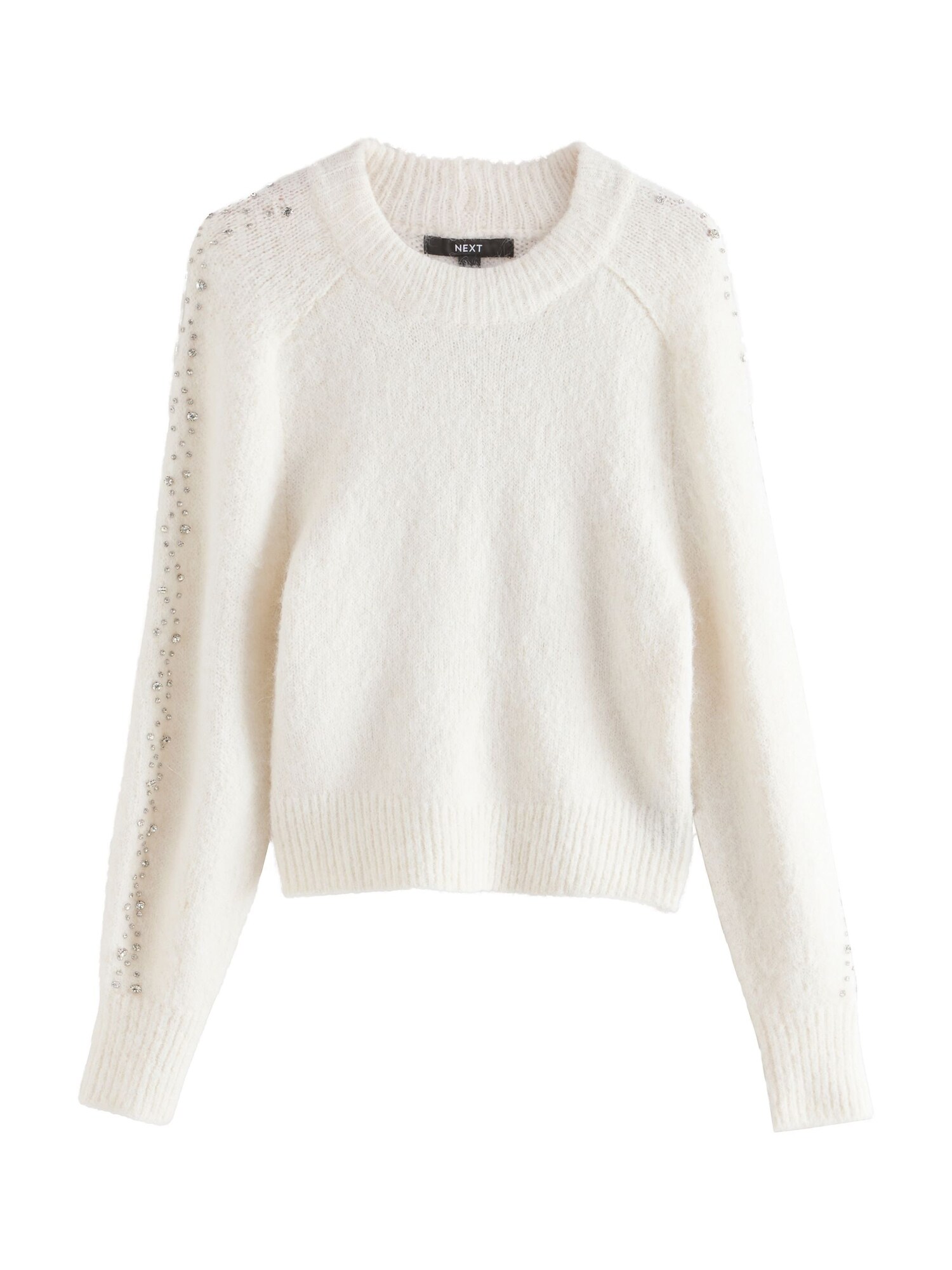 Next Pulover  argintiu / alb coajă de ou