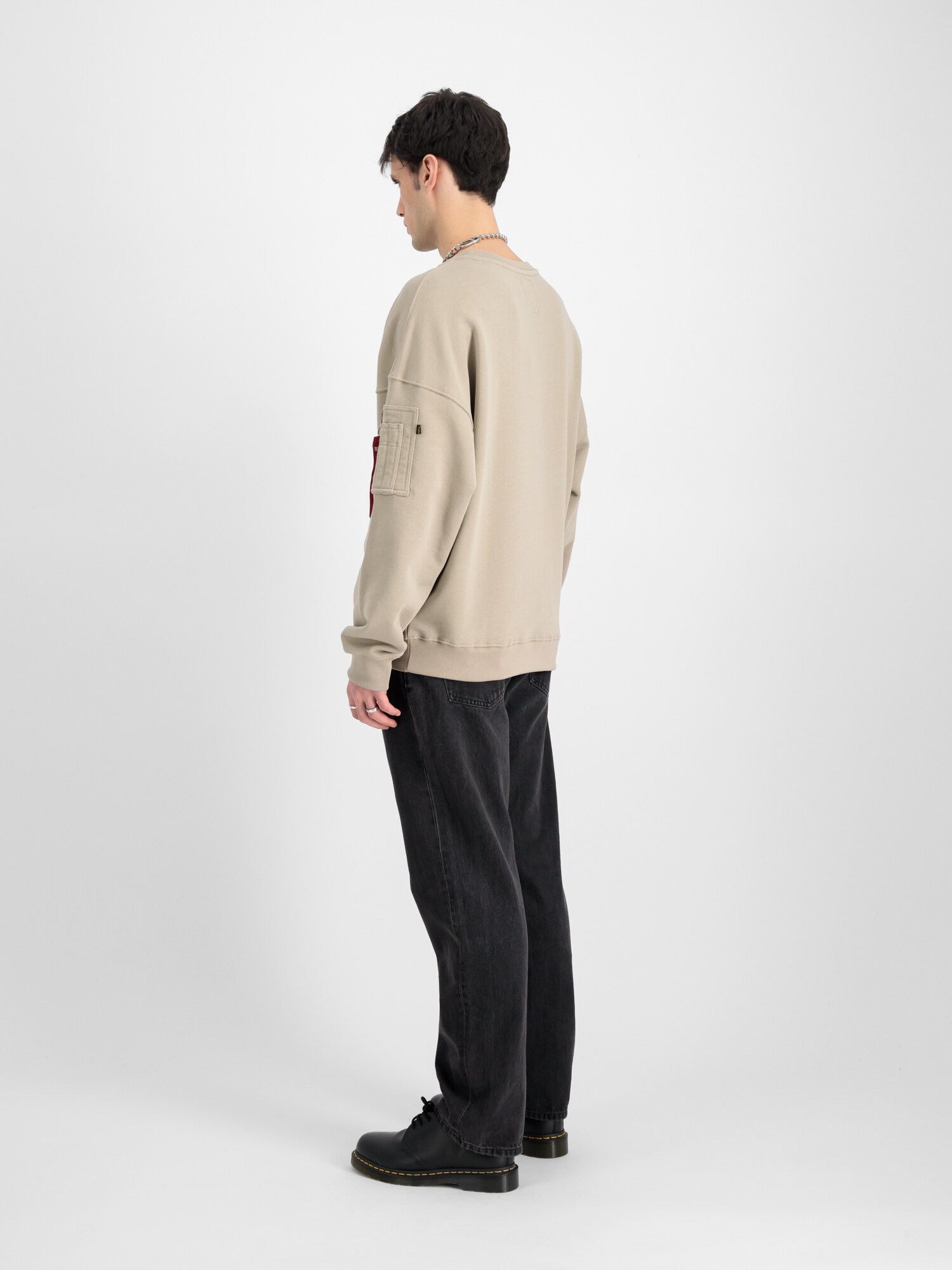 ALPHA INDUSTRIES Mikina 'Essentials' piesková (obrázok 5)