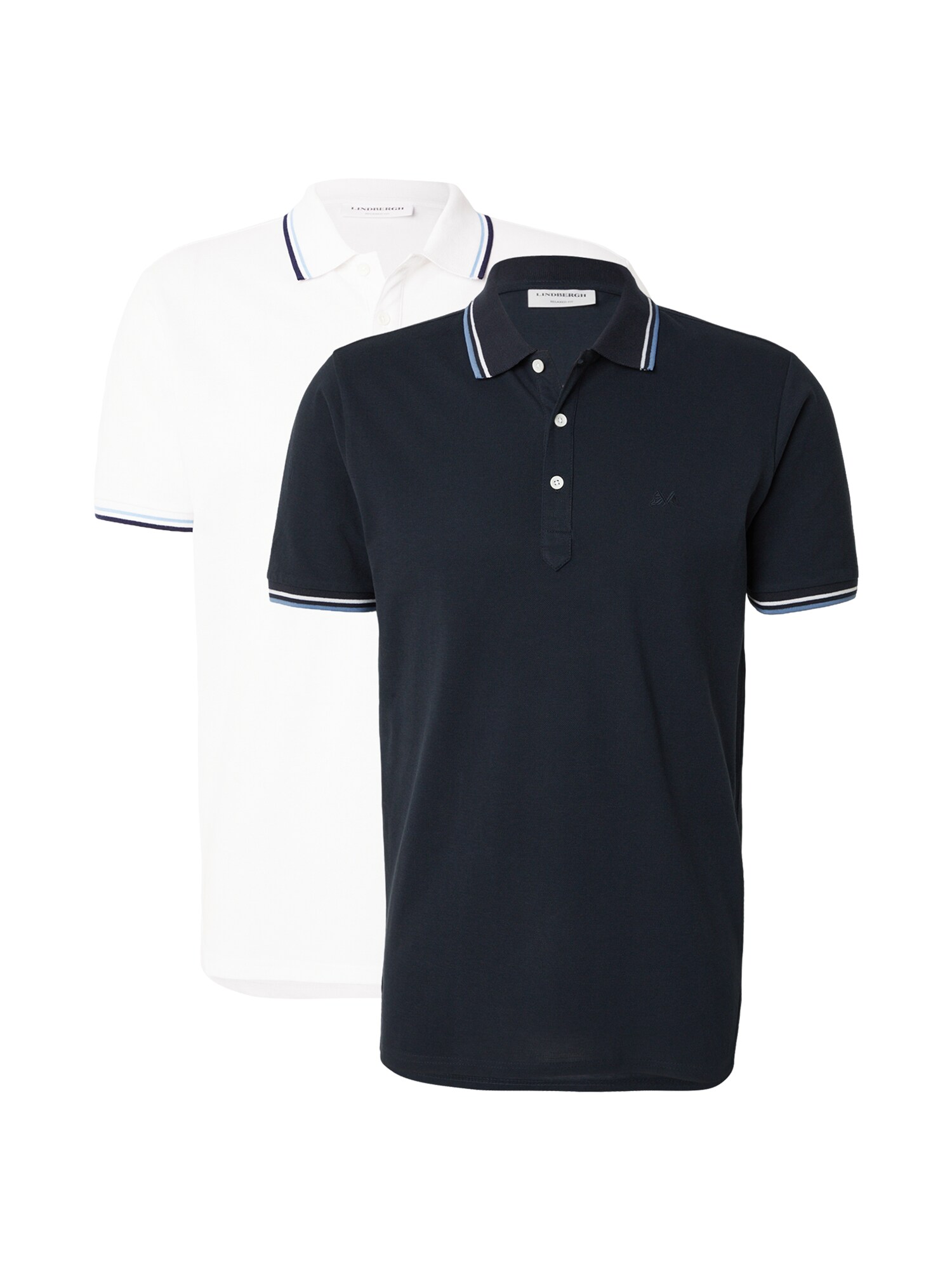 Lindbergh Tricou bleumarin / alb