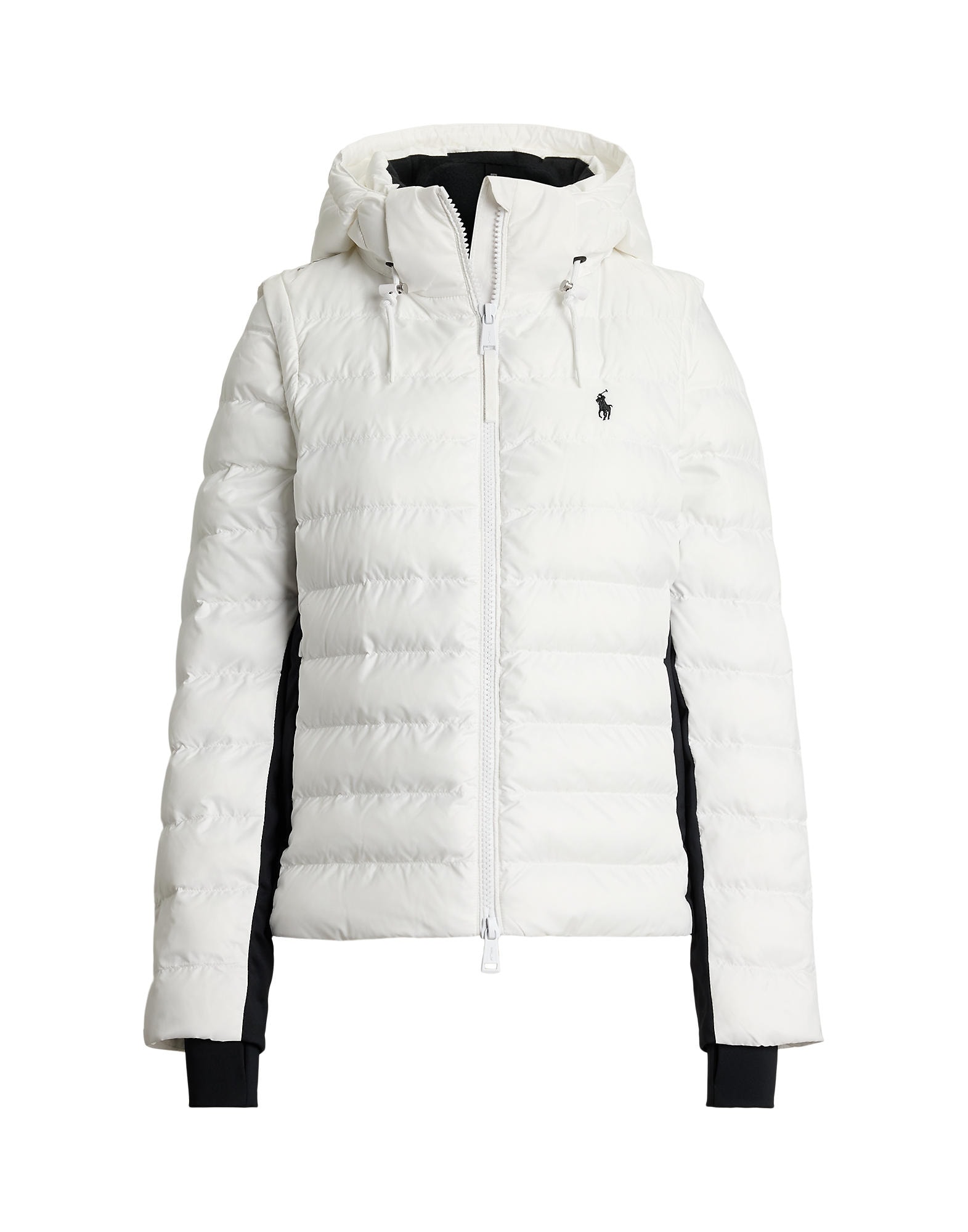 Polo Ralph Lauren Geacă de primăvară-toamnă negru / alb