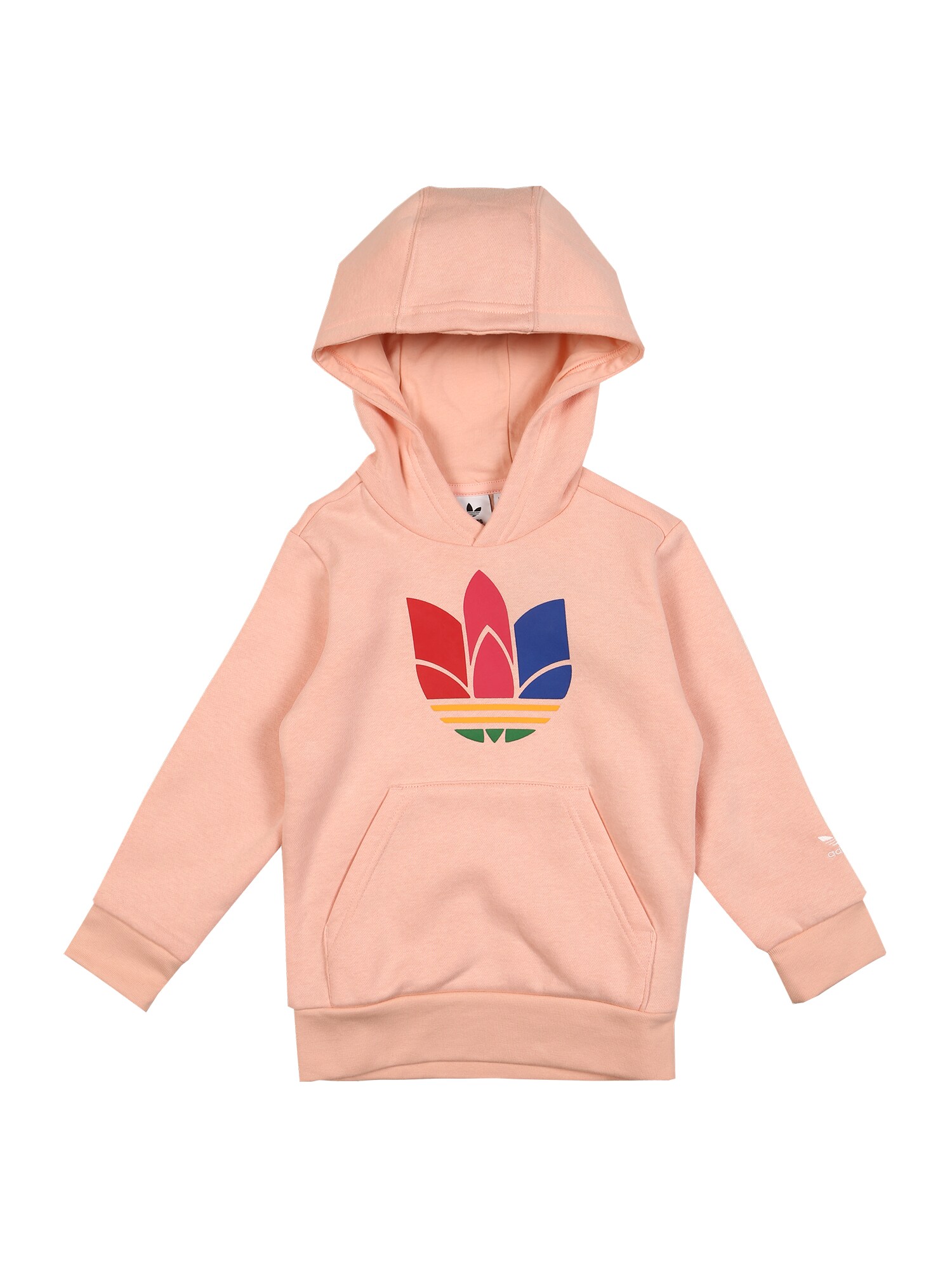 ADIDAS ORIGINALS Megztinis be užsegimo 'Trefoil'  geltona / šviesiai rožinė / raudona / mėlyna