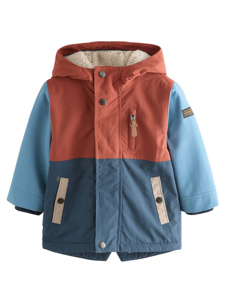 Next Jacke Jungen Größe 122 cyanblau / hellblau / hummer