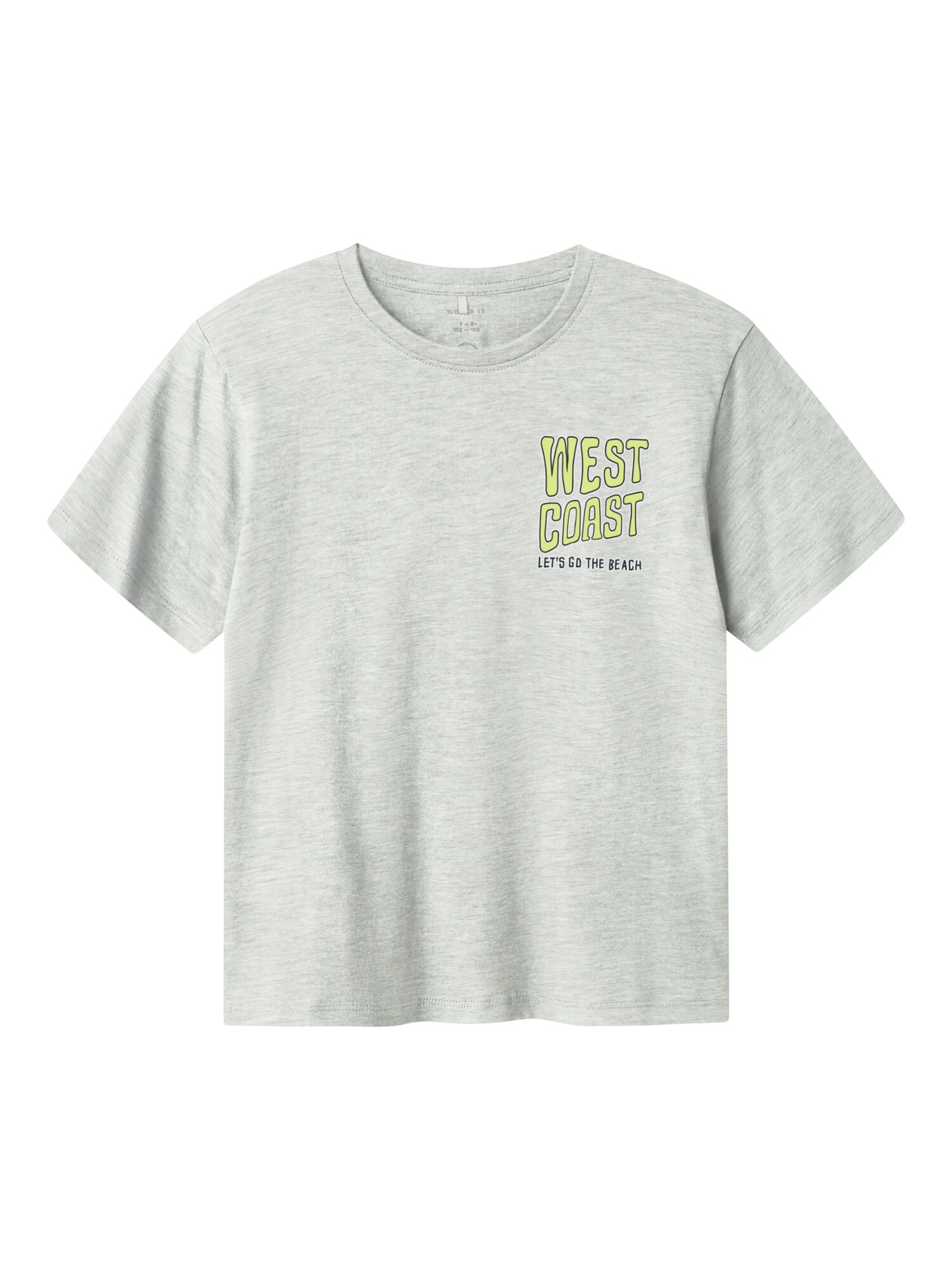 NAME IT Tricou NKMZOSOM  galben / gri / verde jad / alb
