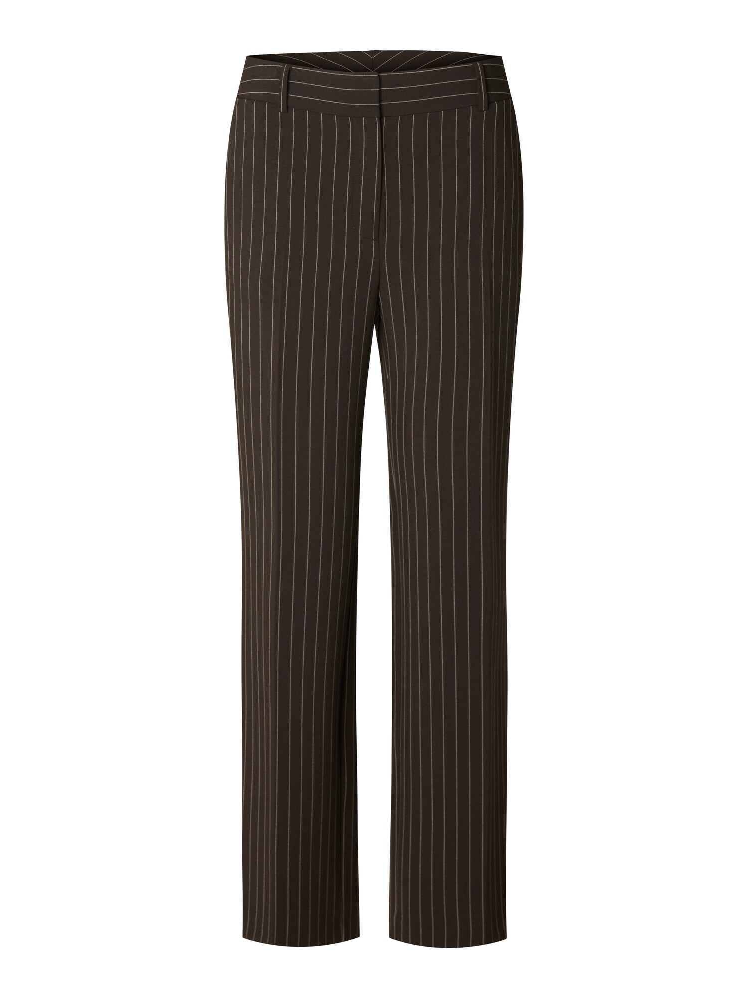SELECTED Pantaloni cu dungă SLFRITA maro / alb