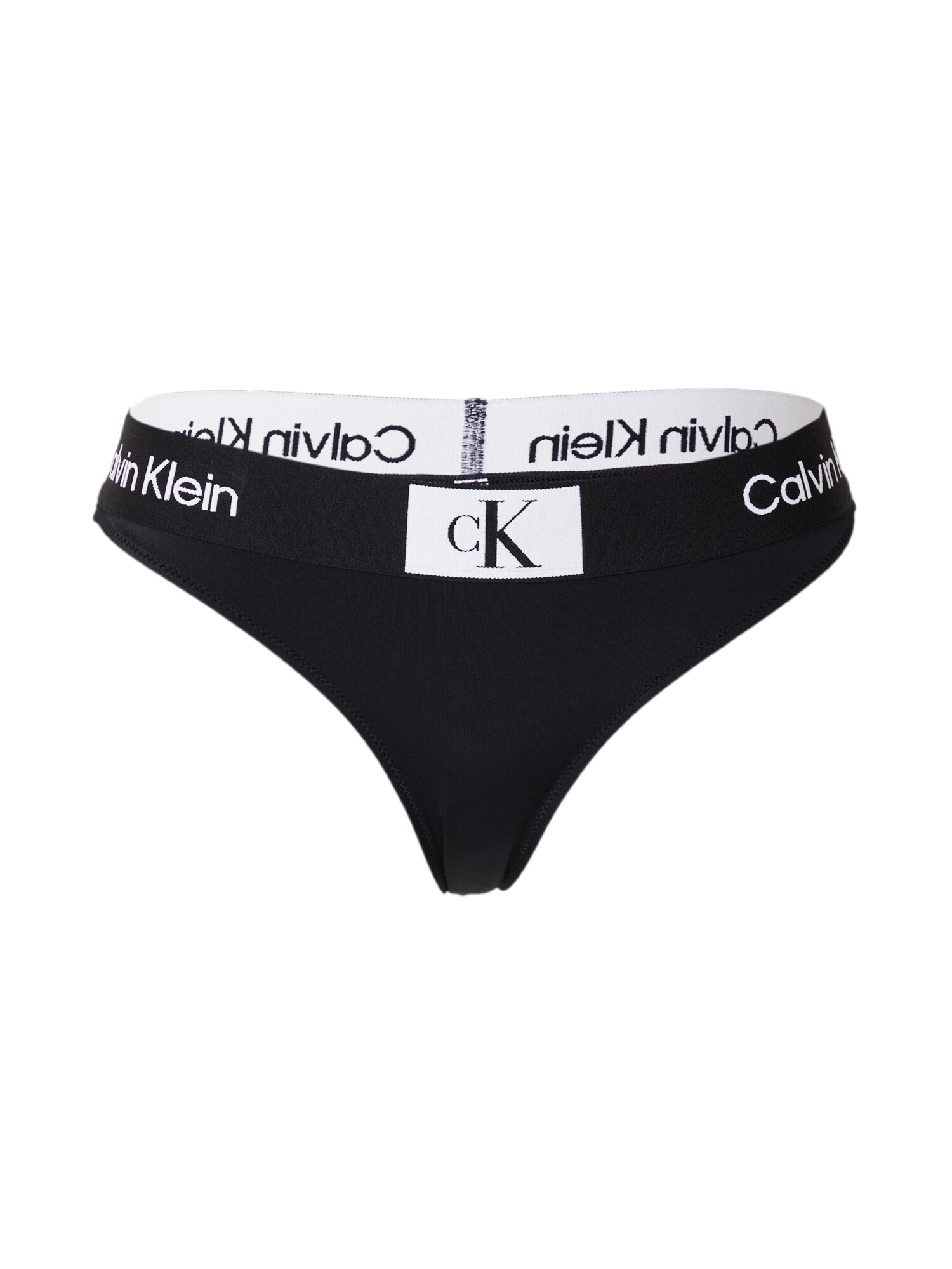 Calvin Klein Swimwear Slip costum de baie  negru / alb