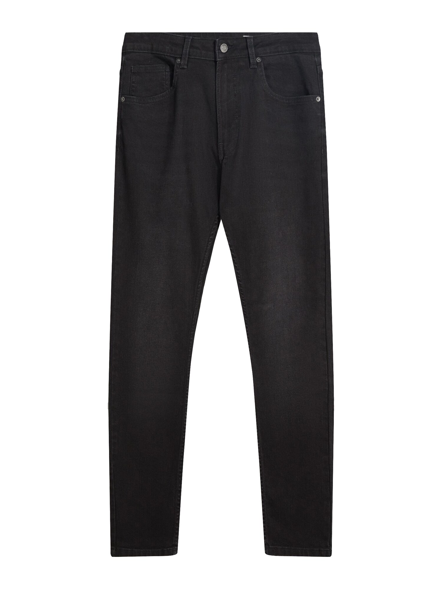 Bershka Džínsy  čierny denim