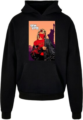 Merchcode Sweatshirt ‘Grand New York’ Gemengde kleuren / Zwart