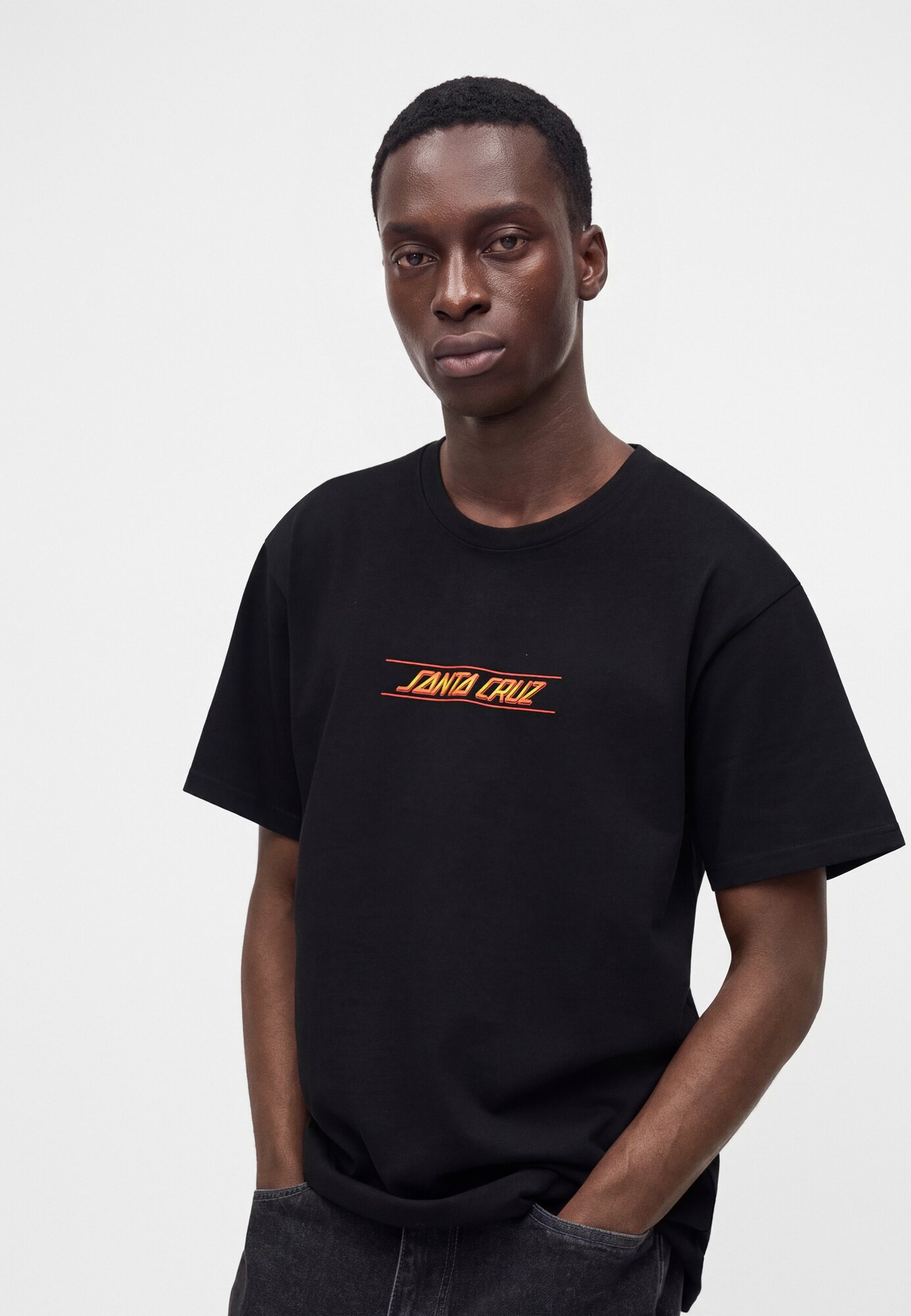 Santa Cruz Camiseta  amarillo / salmón / negro – imagen 4