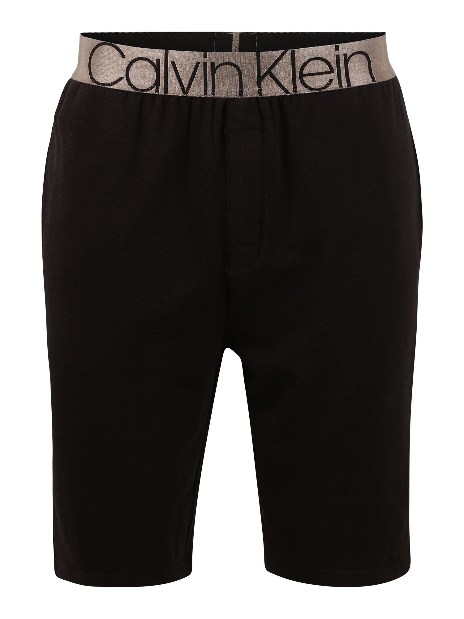 Calvin Klein Underwear Ilga pižama  juoda / sidabrinė