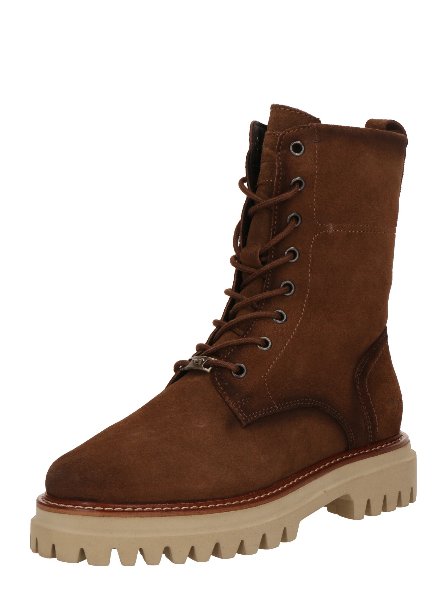 MUSTANG Botines con cordones  marrón
