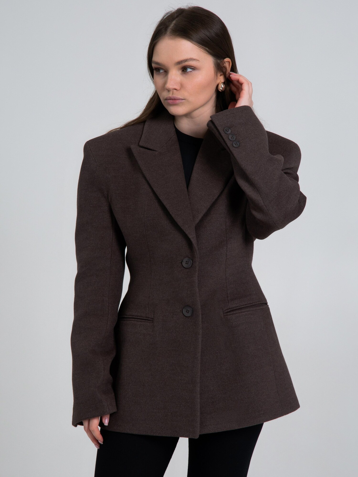 Estro Cappotto di mezza stagione '490-121708' marrone scuro