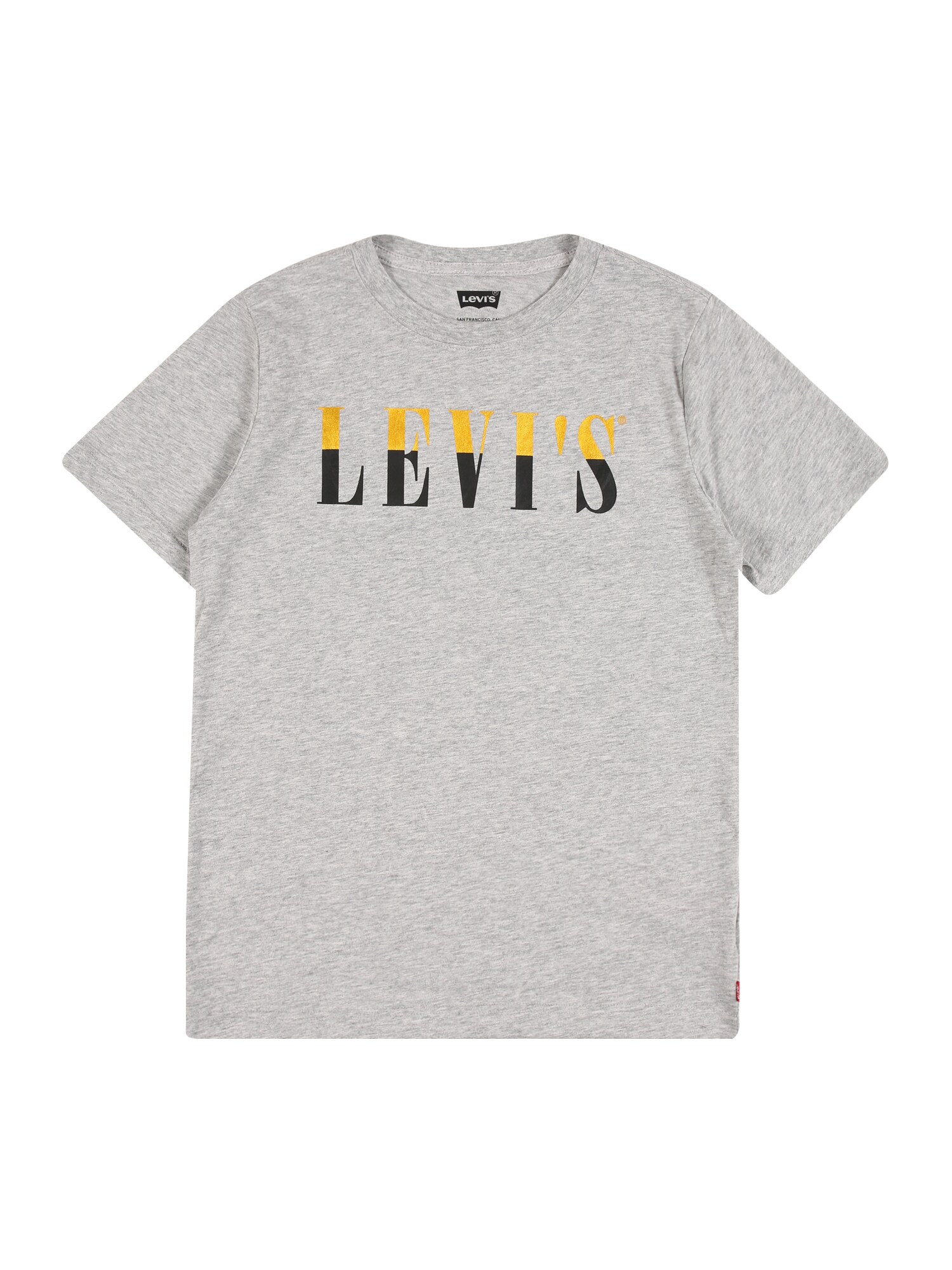 LEVI'S Marškinėliai  margai pilka / geltona / juoda