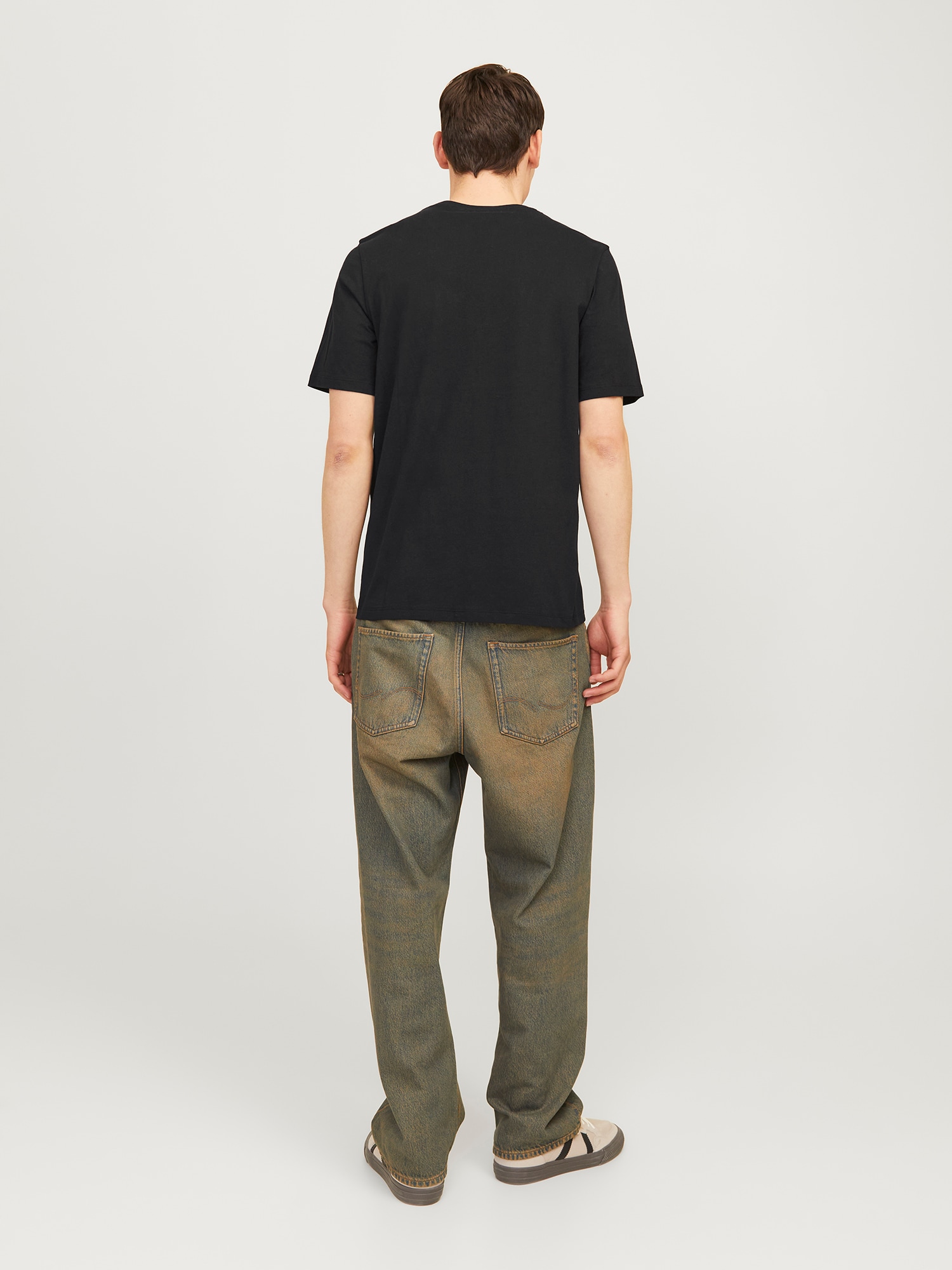 JACK & JONES Tričko 'JWHTILEY' oranžová / čierna / biela (obrázok 3)