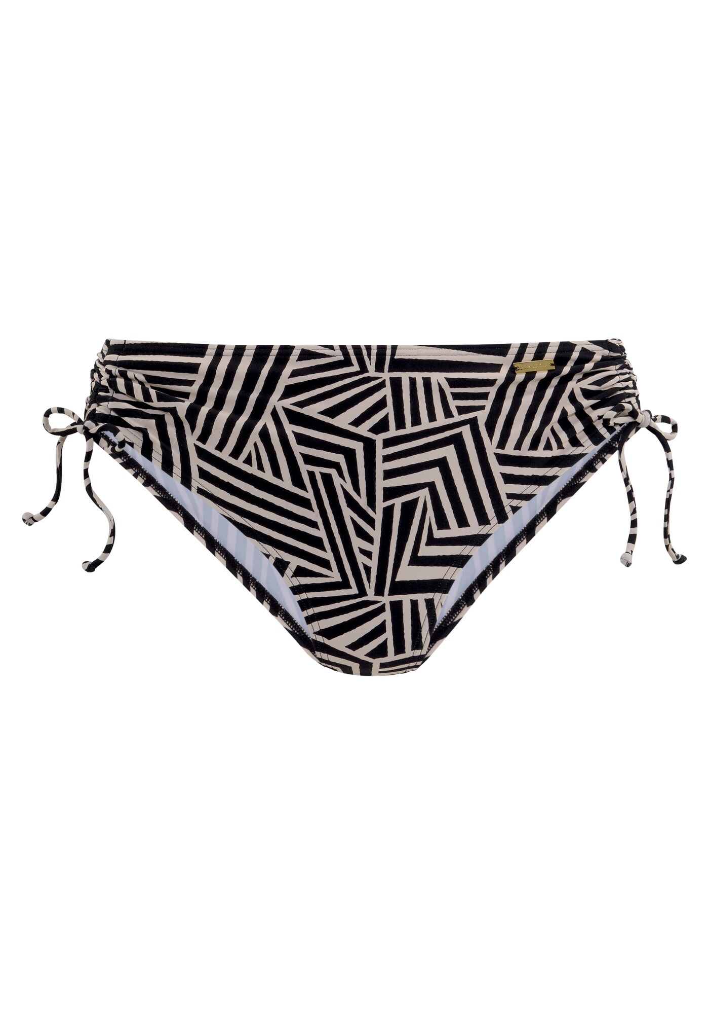 LASCANA Slip costum de baie  bej / negru