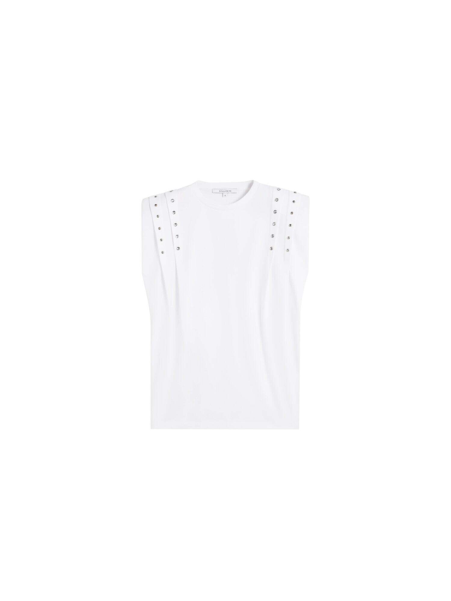 Scalpers Tricou  alb murdar