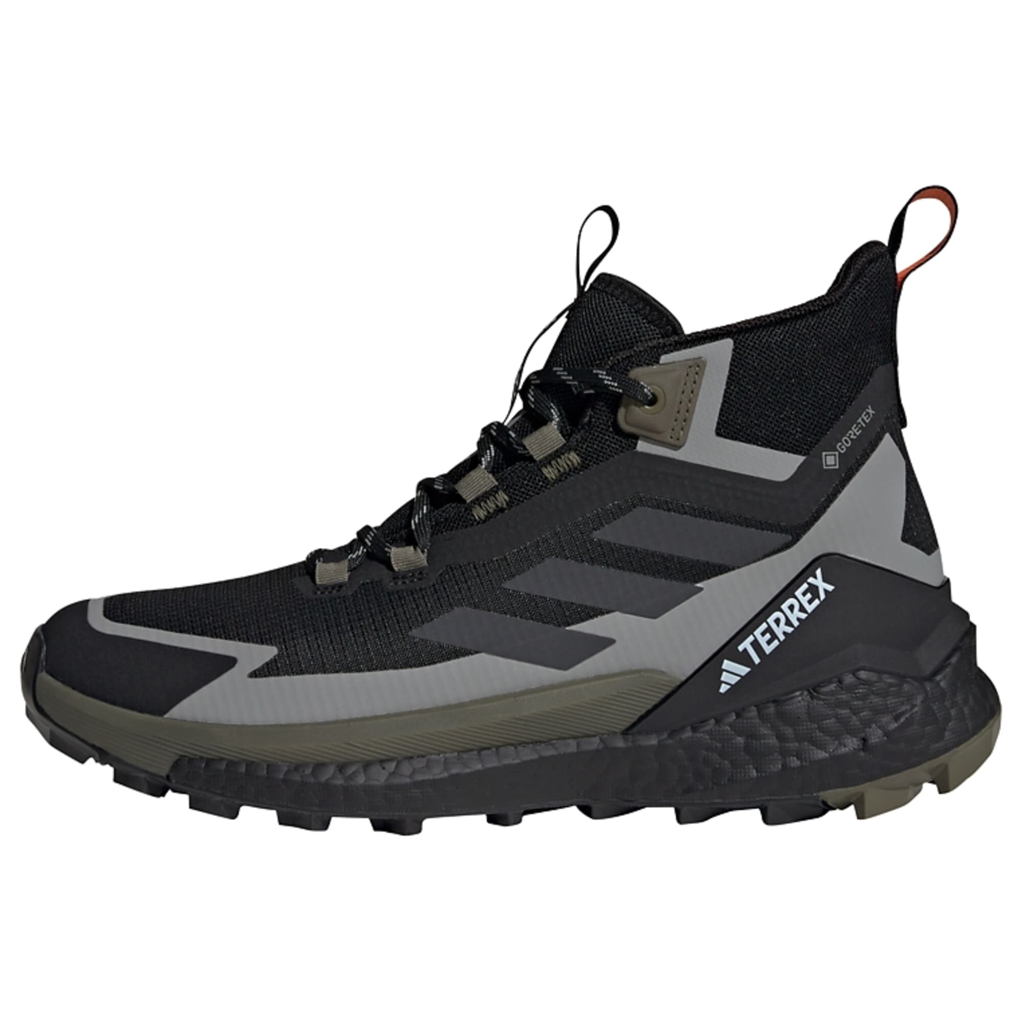 ADIDAS TERREX Nízke čižmy 'Free Hiker 2.0'  sivá / tmavozelená / čierna