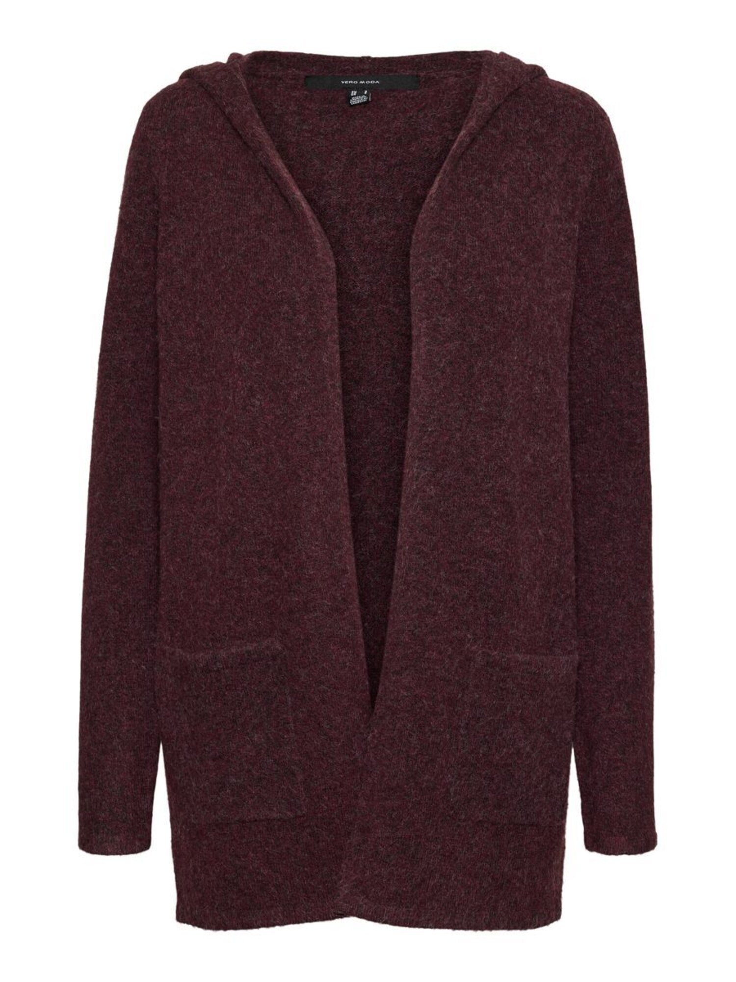 VERO MODA Kardigán  vínovo červená