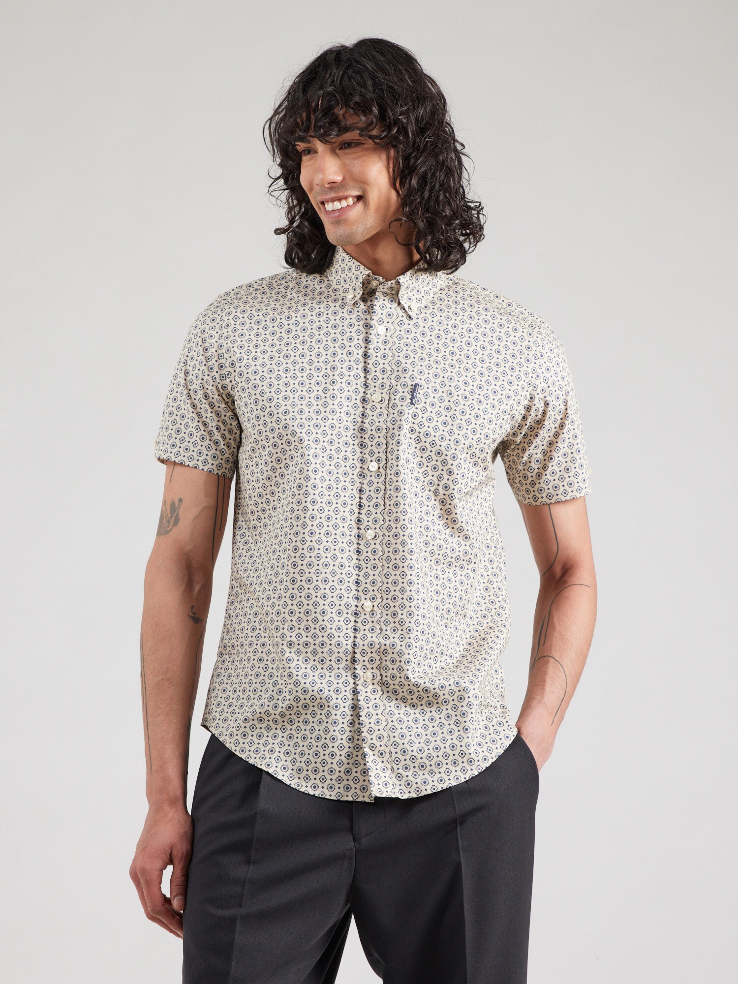 Ben Sherman Ing  encián / világosszürke termék 2. képe