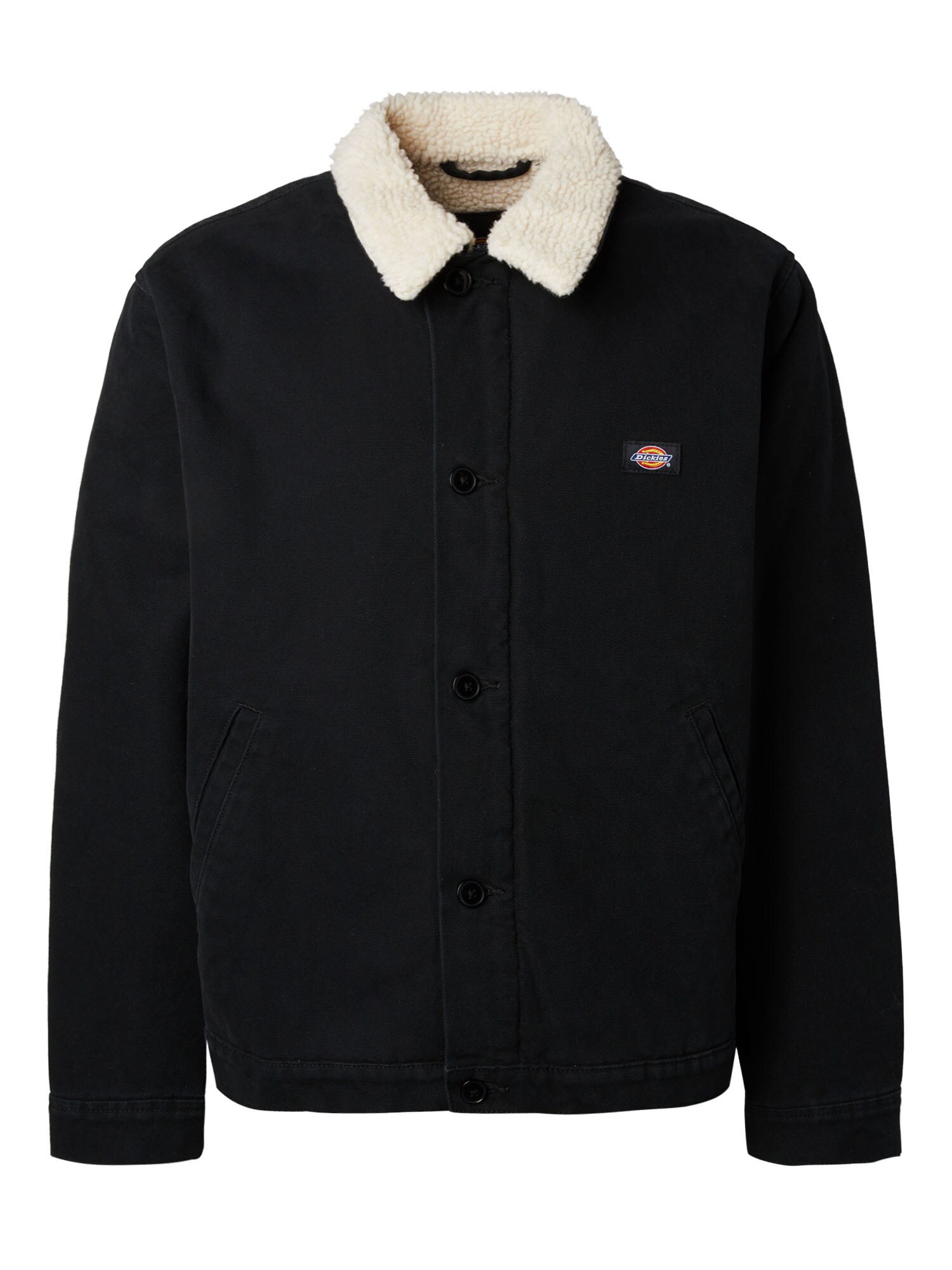 DICKIES Demisezoninė striukė 'DICKIES DUCK' juoda / balta
