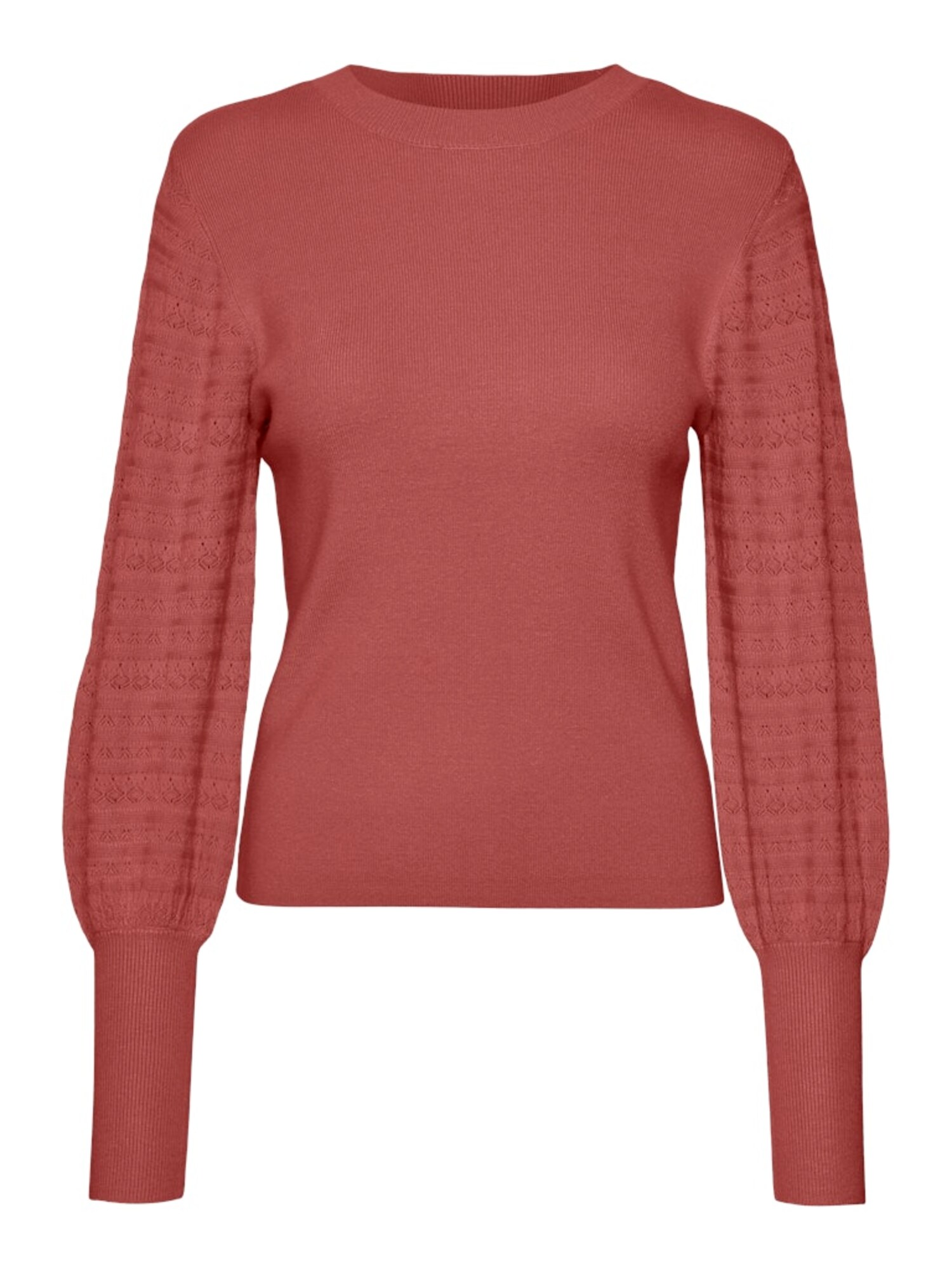 VERO MODA Pulóver 'VMHOLLY POINTELLE'  rozsdavörös akciós termékkép 1