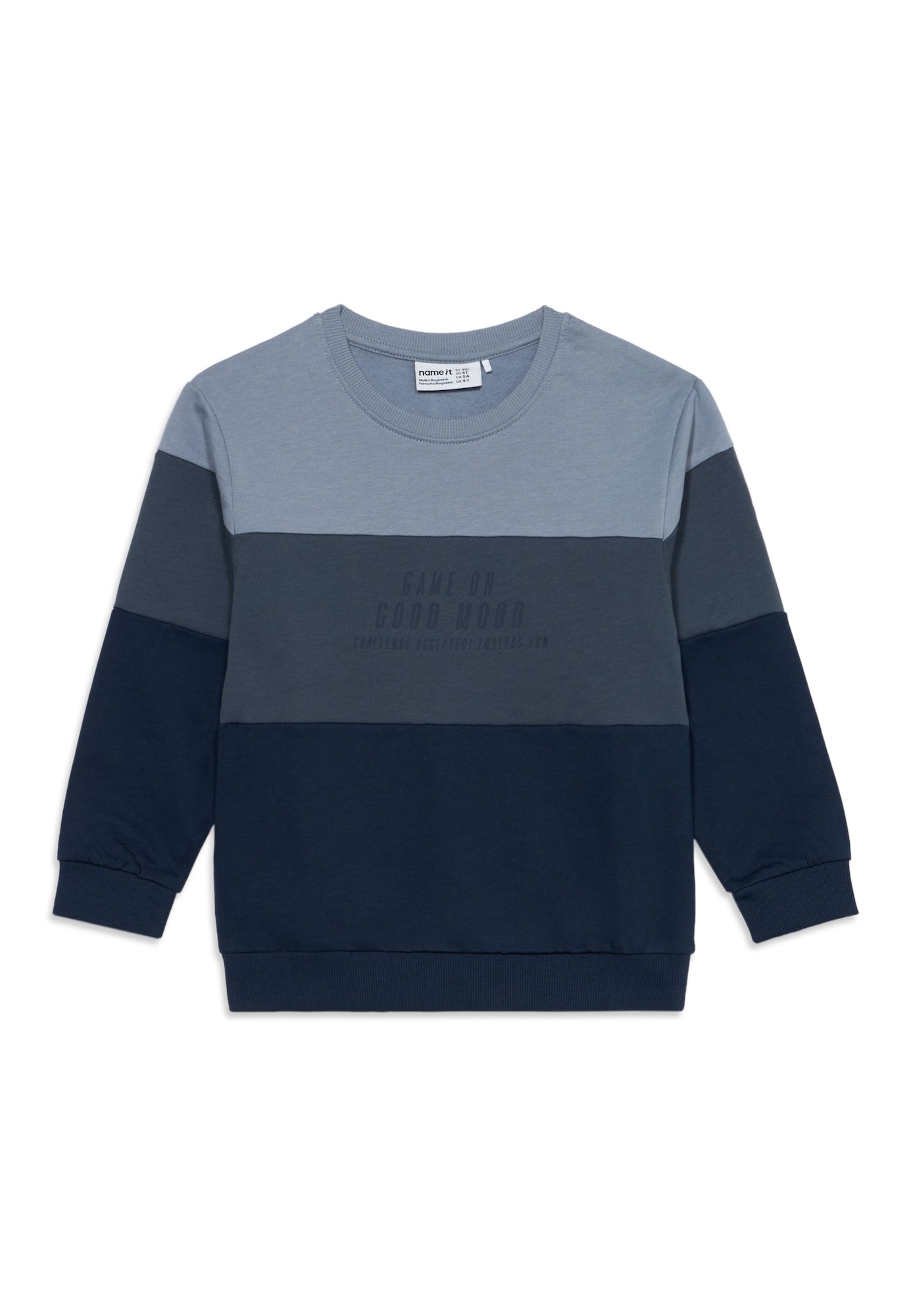 NAME IT Bluză de molton NMMVEMIL albastru / bleumarin / opal