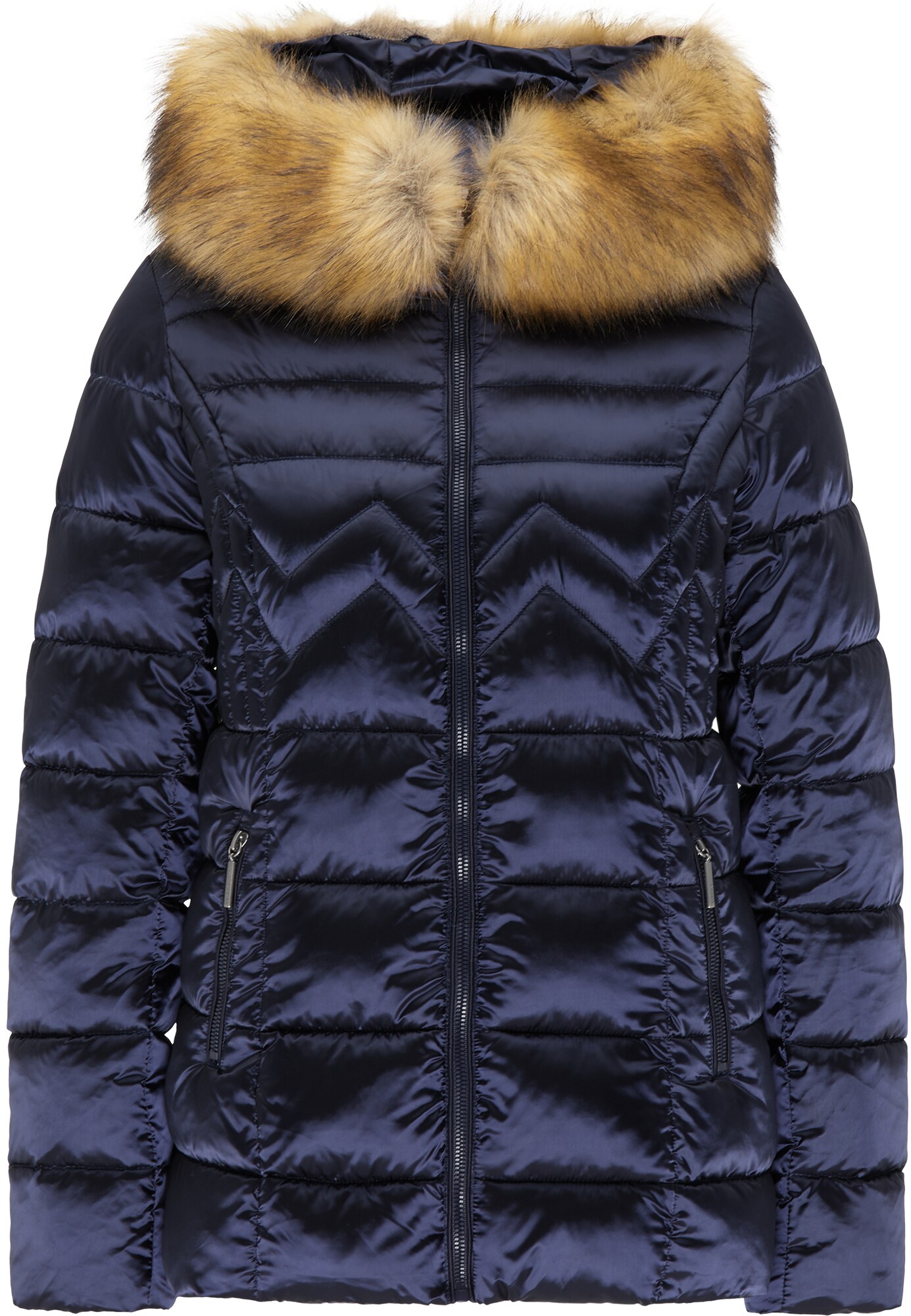 Usha Geacă de iarnă  albastru marin / maro deschis