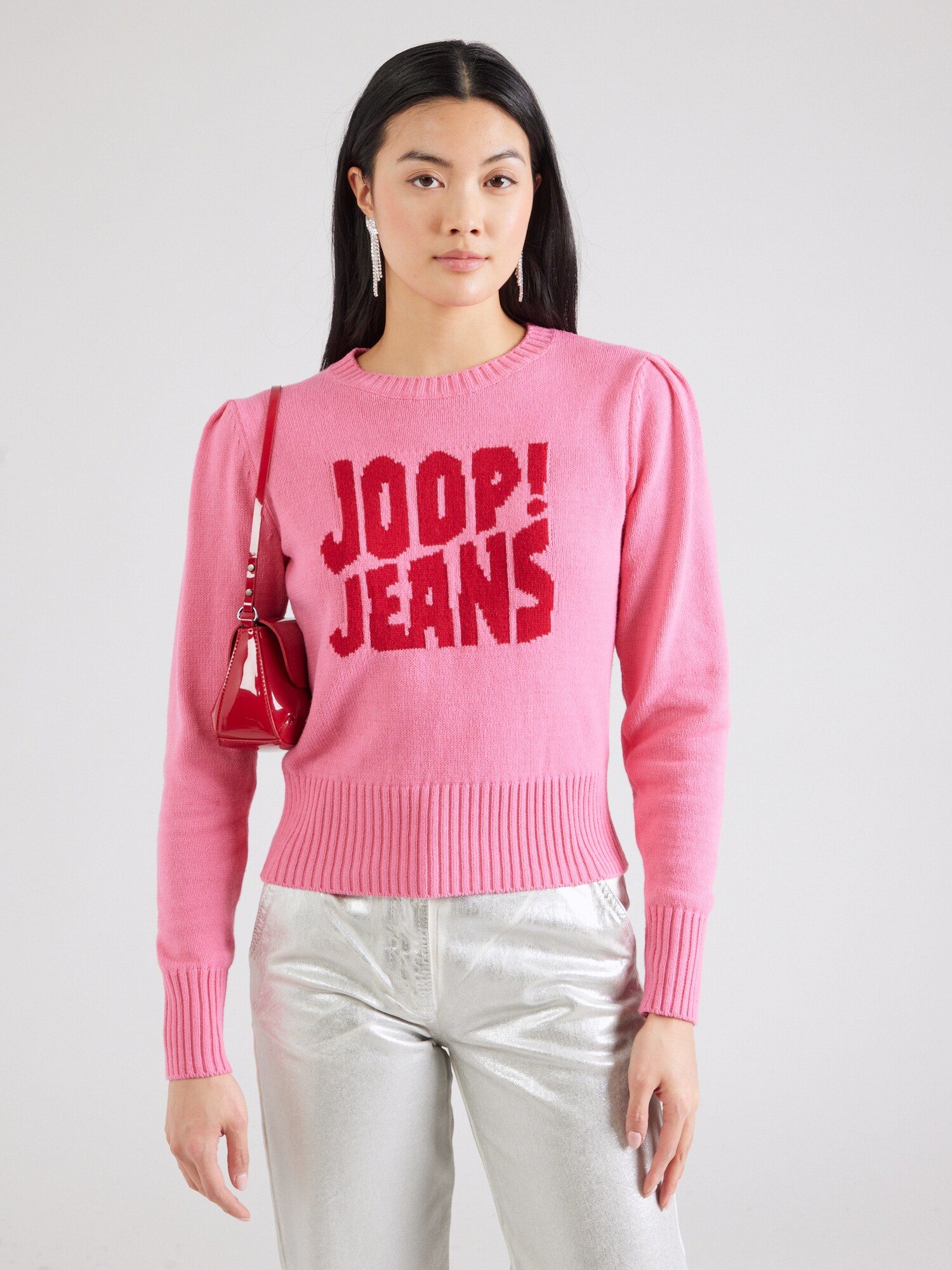 JOOP! Jeans Pulóver 'Kali'  rózsaszín / piros termék 2. képe