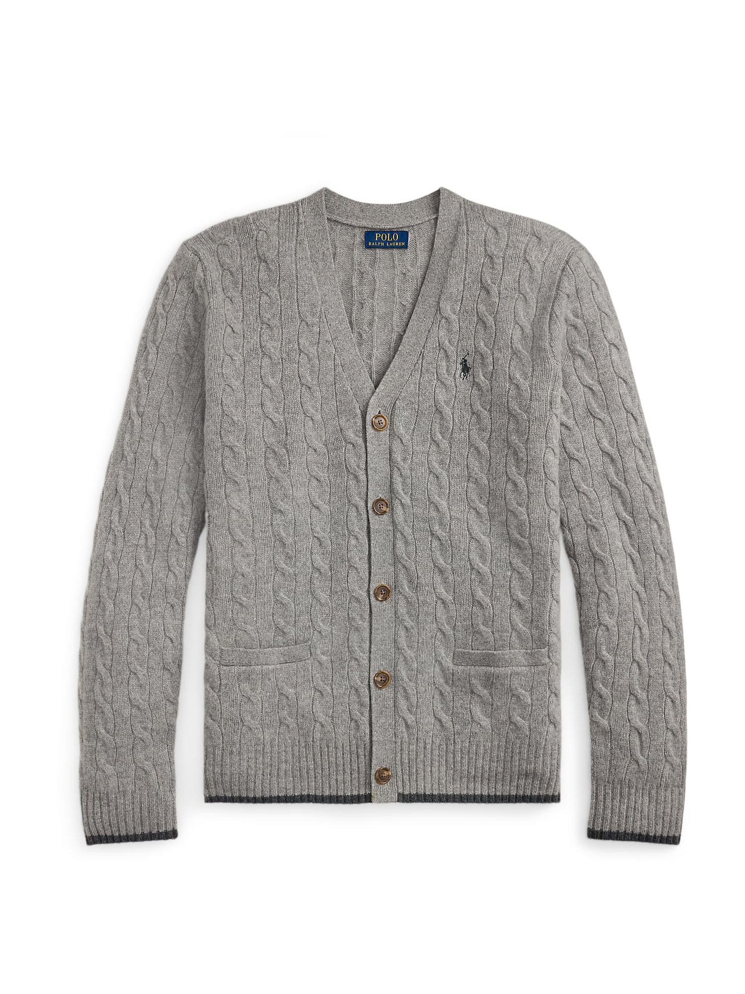 Polo Ralph Lauren Geacă tricotată  gri / gri închis