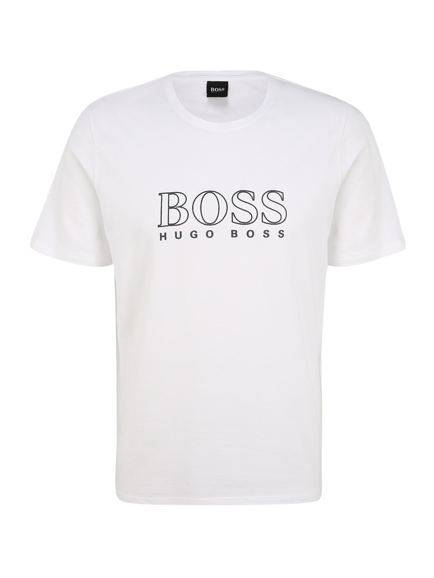 BOSS Marškinėliai  balta / juoda