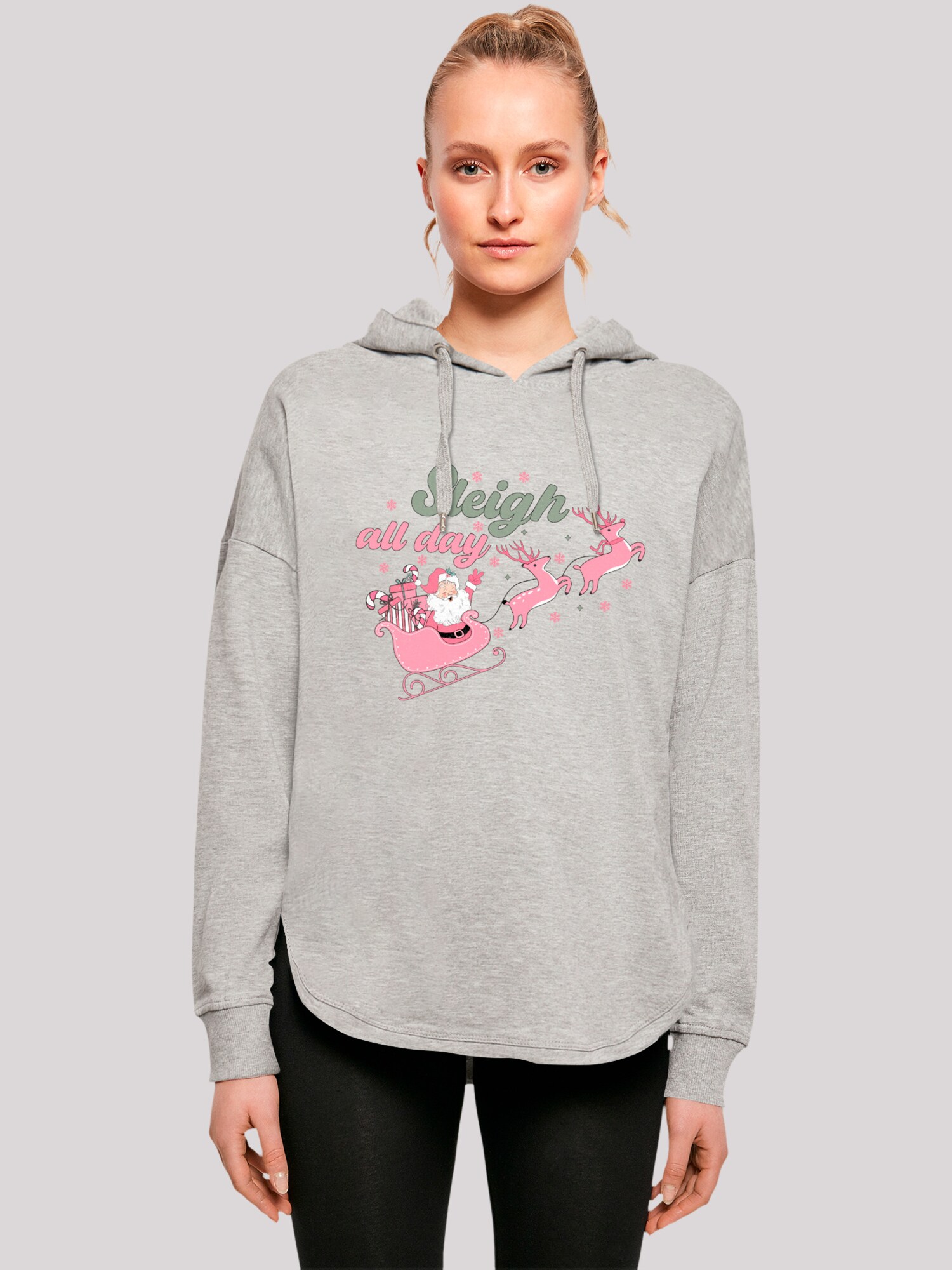 Thumbnail - F4NT4STIC Sweatshirt Christmas Sleigh all day Santas Reindeers