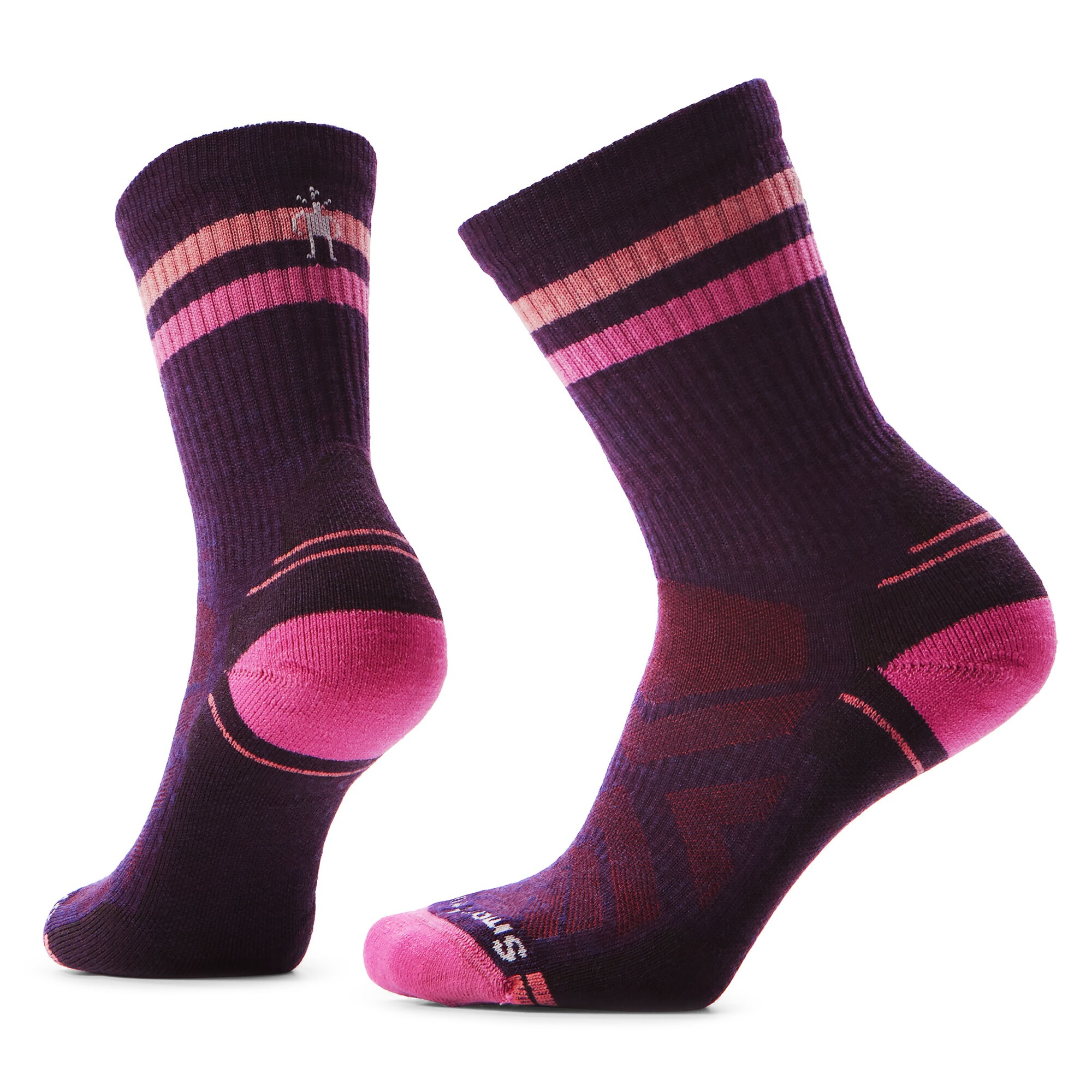 SMARTWOOL Șosete Light Cushion Tube Stripe C mov amestecat
