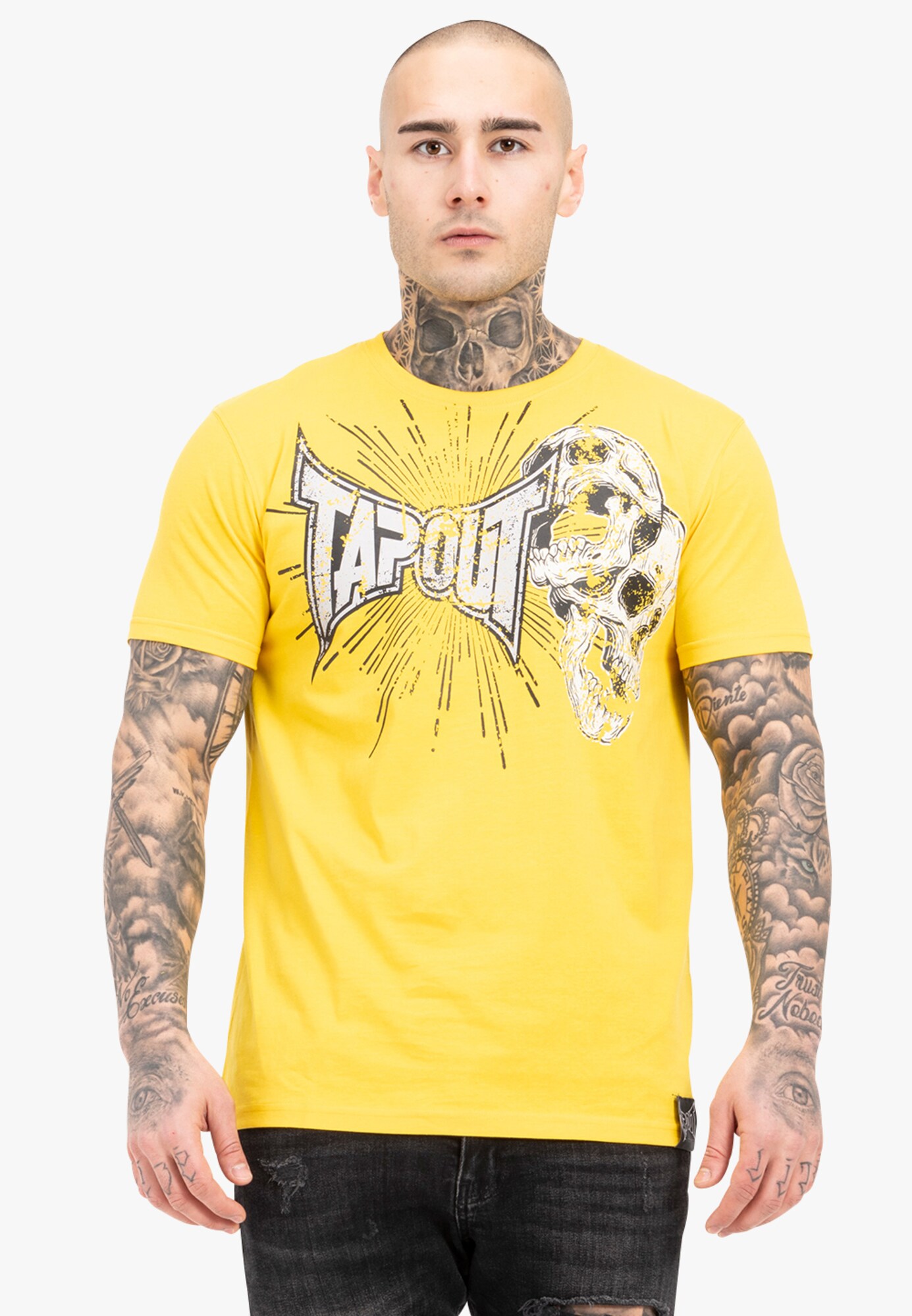 Tapout Póló 'BLADE'  sárga / fekete / fehér akciós termékkép 1
